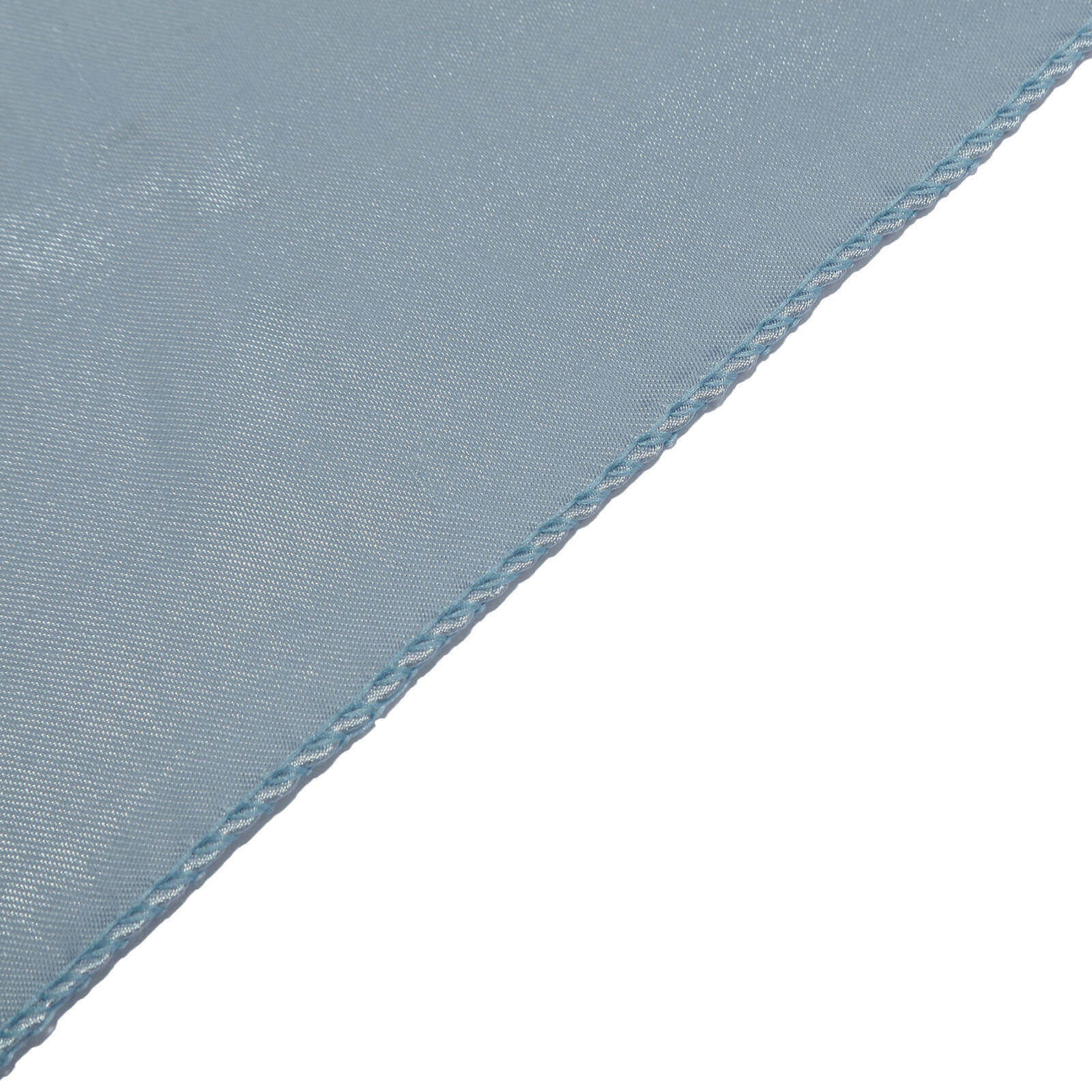 Satin 72"x72" Table Overlay Square Tablecloth Dusty Blue - Smooth Finish Table Cover