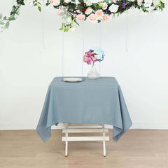 Polyester Square 54"x54" Tablecloth Dusty Blue - Wrinkle-Resistant & Durable Table Cover