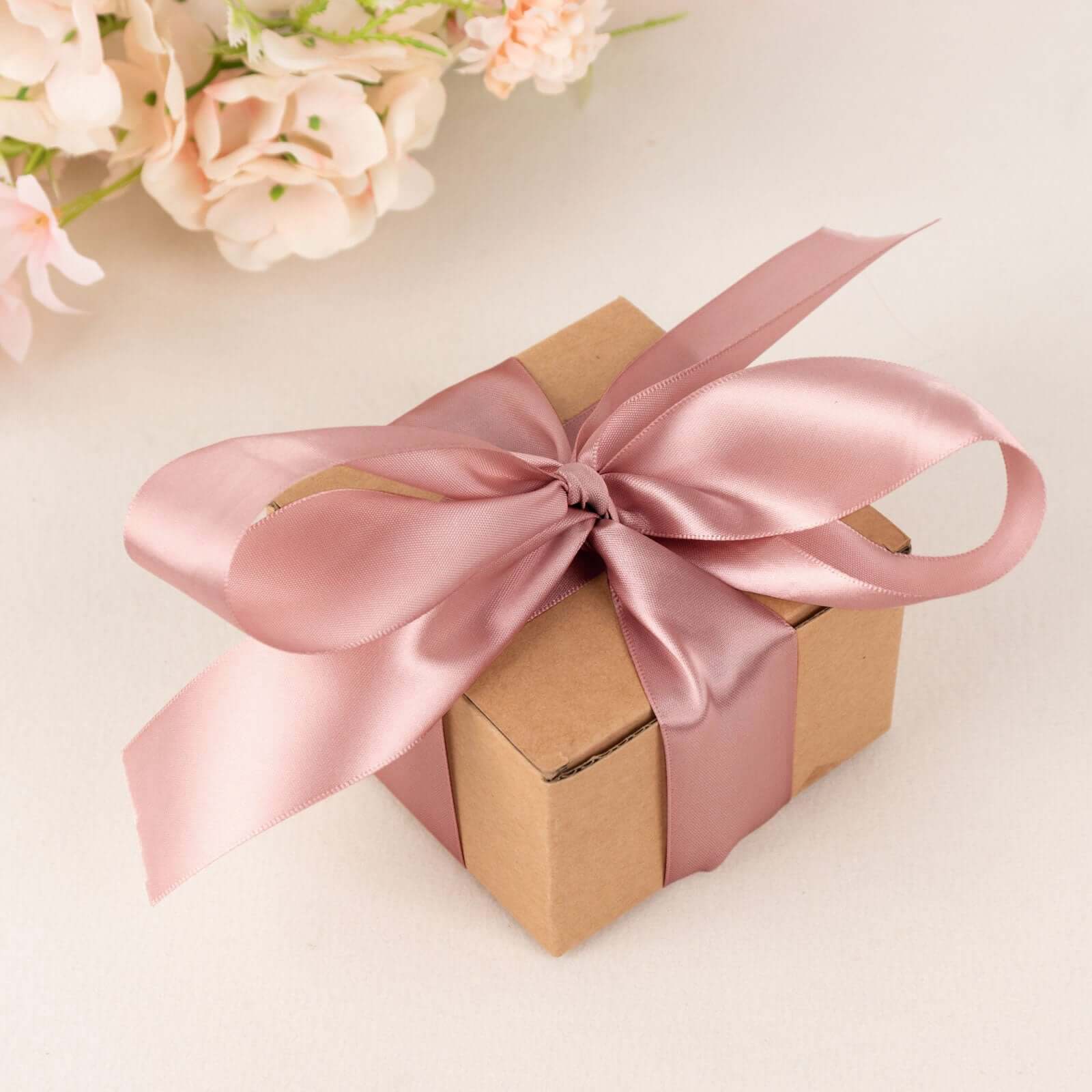50 Yards 1.5" Dusty Rose Single Face Decorative Satin Ribbon