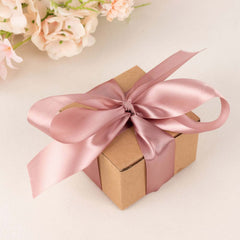 50 Yards 1.5" Dusty Rose Single Face Decorative Satin Ribbon