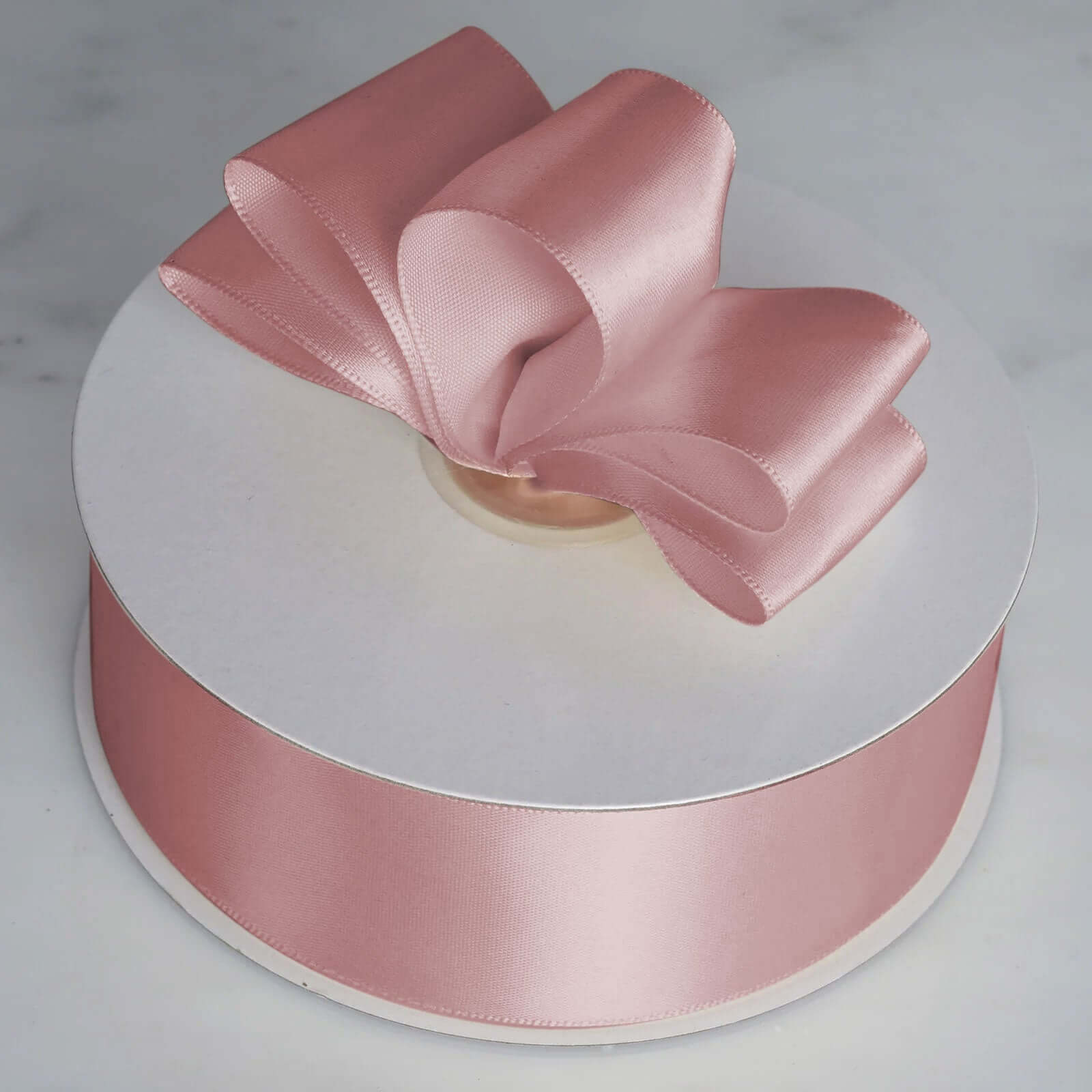 50 Yards 1.5" Dusty Rose Single Face Decorative Satin Ribbon