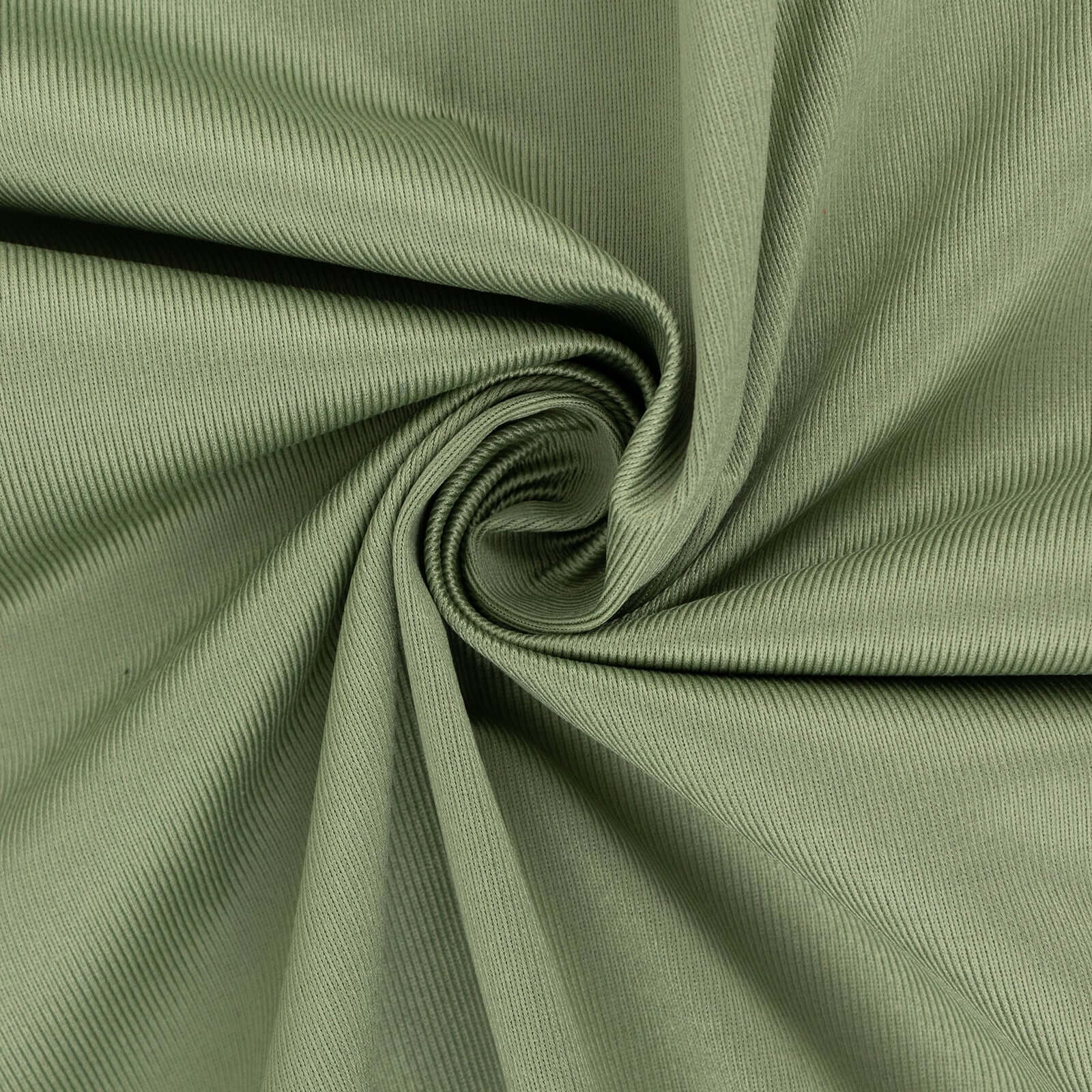 Premium Dusty Sage Green Scuba Polyester Fabric Roll, Wrinkle Free DIY Craft Fabric Bolt- 60"x10 Yards