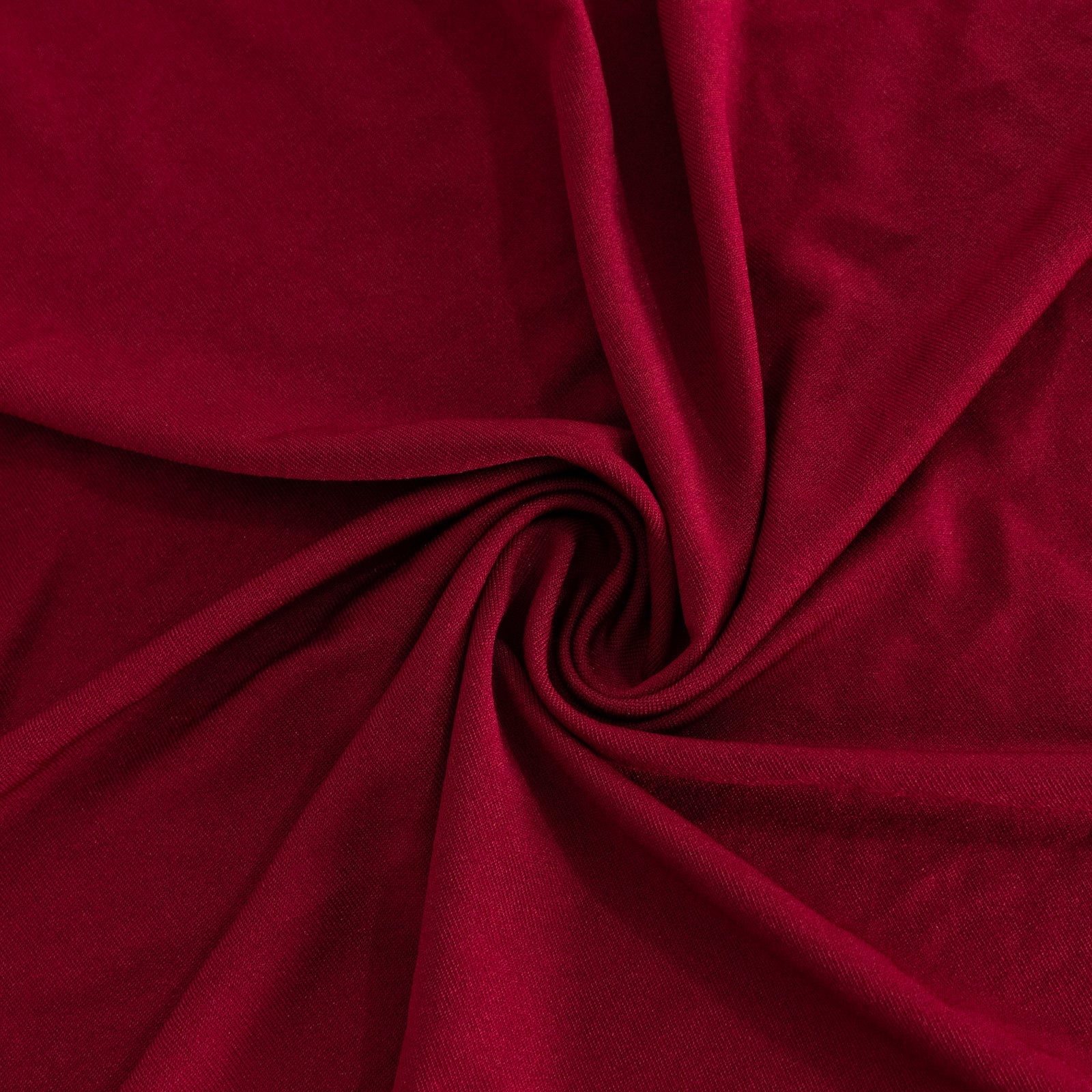 Spandex 33"-36" Round Cocktail Table Cover Burgundy - Easy to Maintain Stretch Fitted Highboy Tablecloth