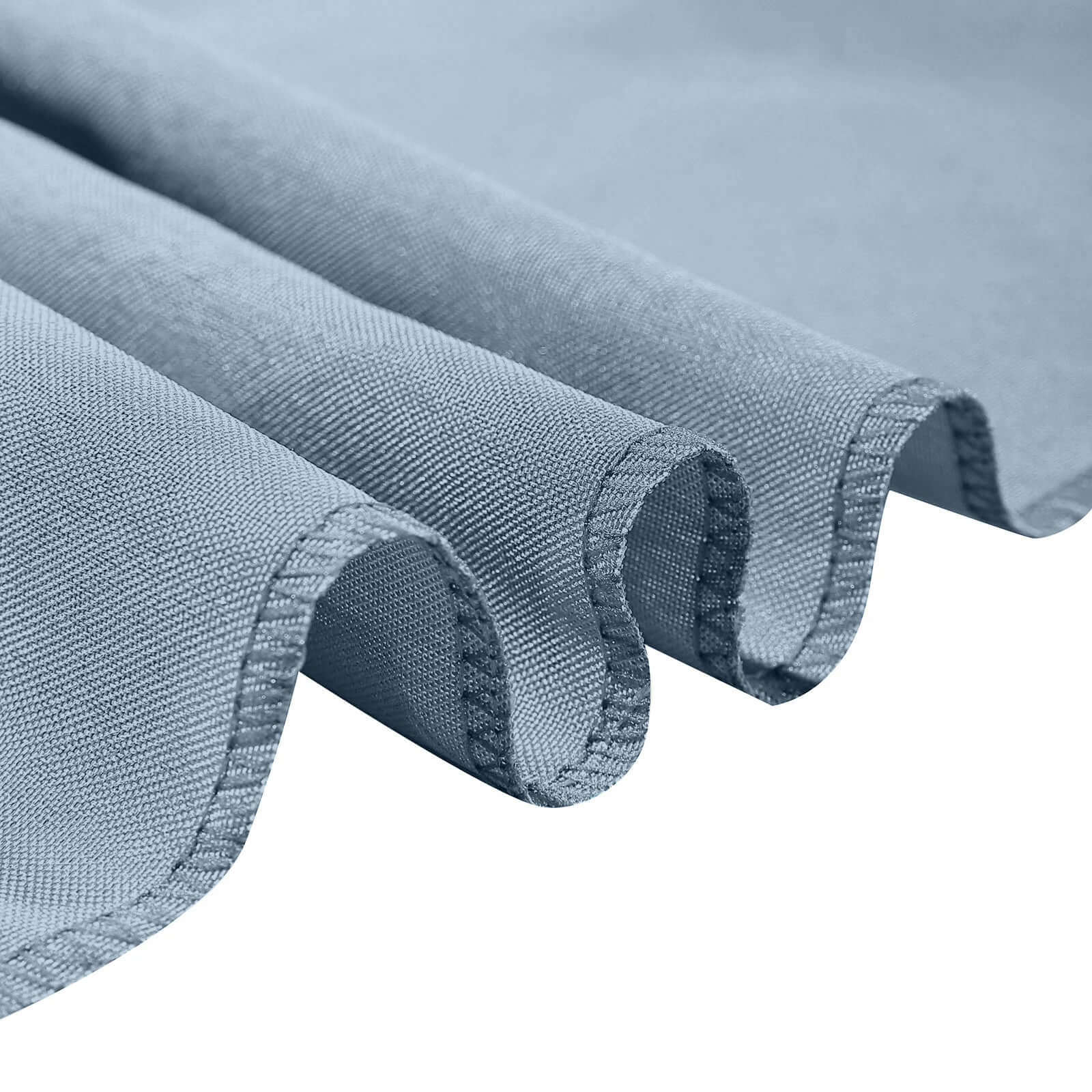 Polyester Slip On Folding Chair Covers Dusty Blue - Stain-Resistant Reusable Durable Fabric