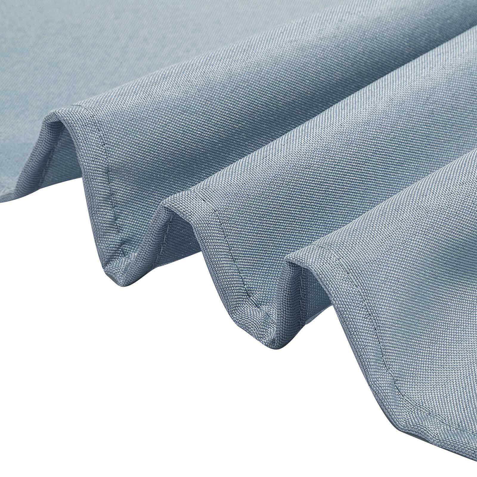 Polyester 108" Round Tablecloth Dusty Blue - Wrinkle-Resistant Table Cover