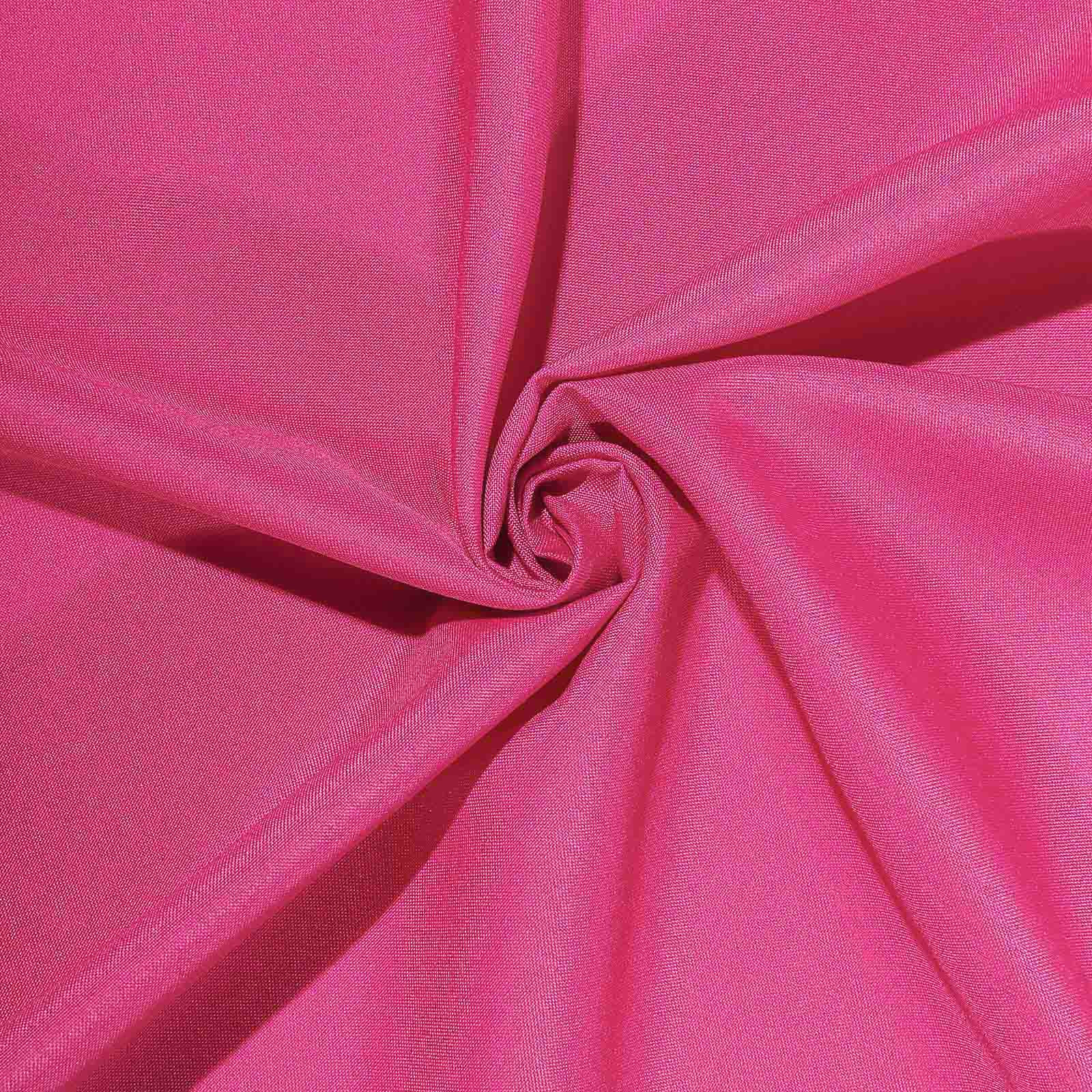 Polyester Square 70"x70" Tablecloth Fuchsia - Wrinkle-Resistant & Durable Table Cover
