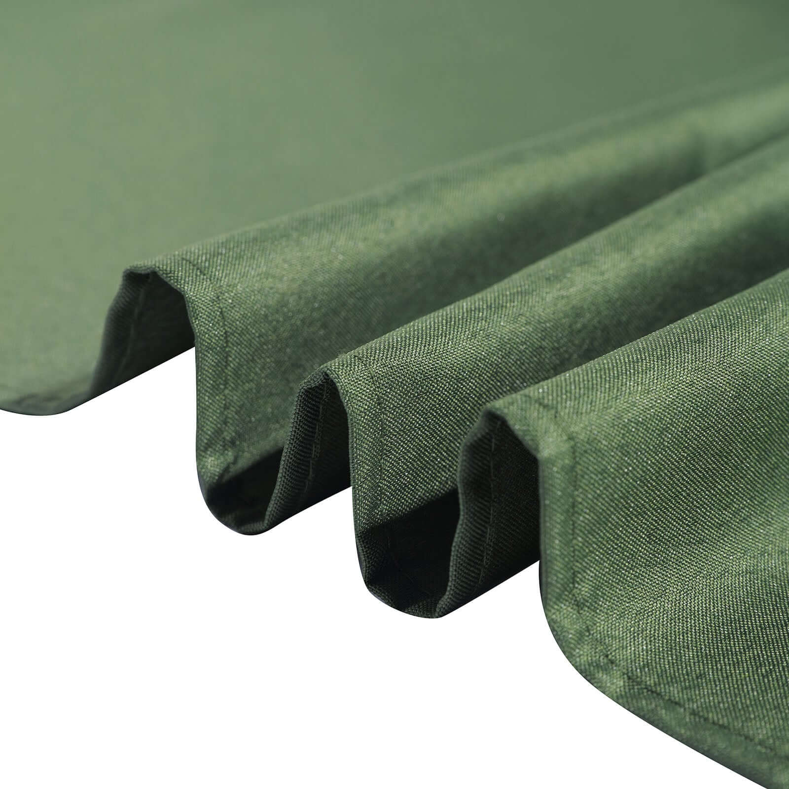Polyester Square 90"x90" Tablecloth Olive Green - Wrinkle-Resistant & Durable Table Cover