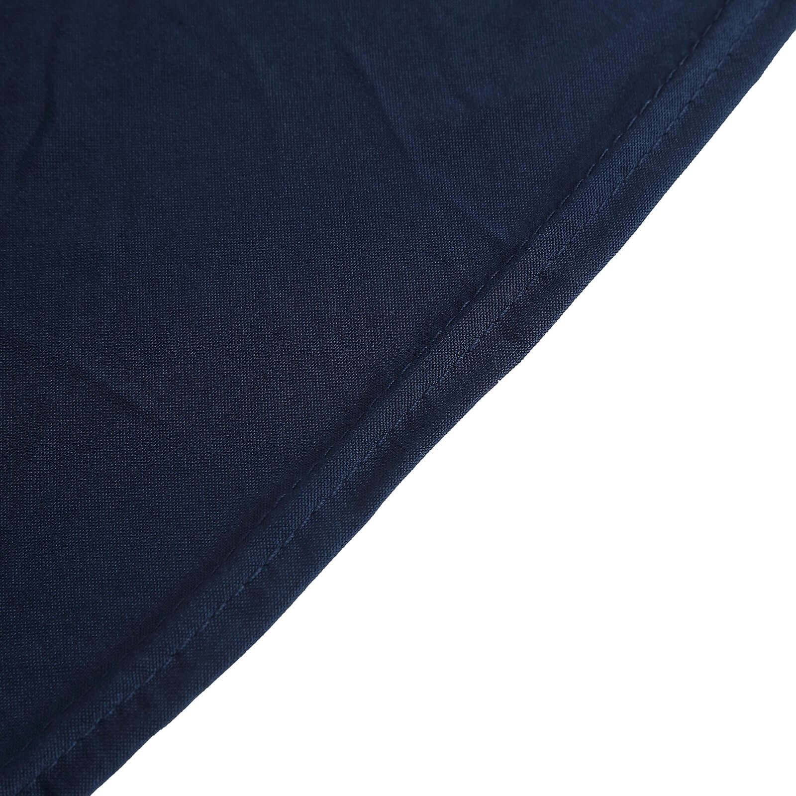 Spandex Rectangle 72"x30" Table Skirt Navy Blue with Wavy Skirt-Like Effect Table Cover