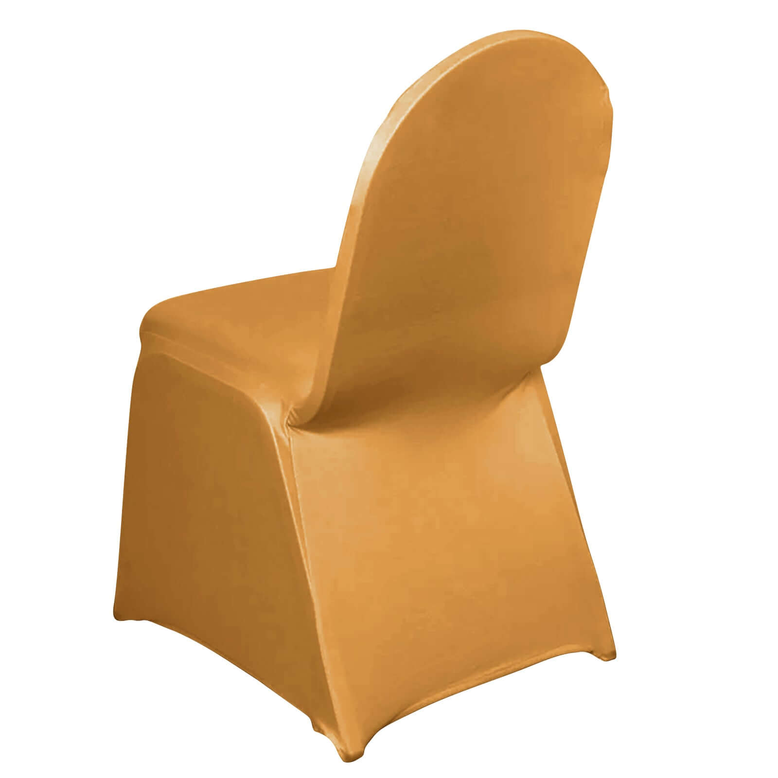 Spandex Chair Cover for Banquet Chairs Gold - Stylish Stretch 160GSM Fabric with Slip-On Slipcover for Sophisticated Gatherings