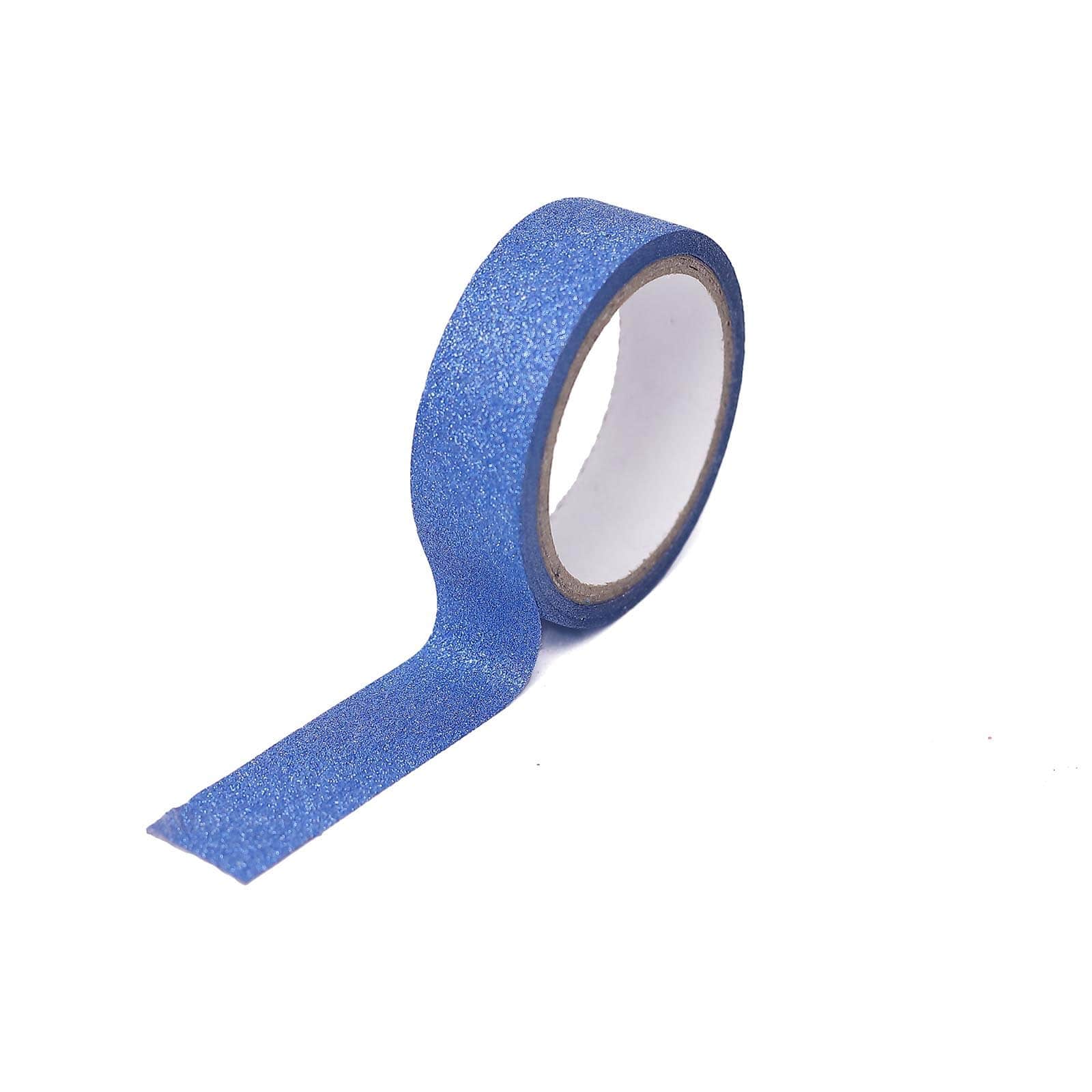 5 Pack 0.5"x5 Yards Royal Blue Washi DIY Craft Glitter Tape