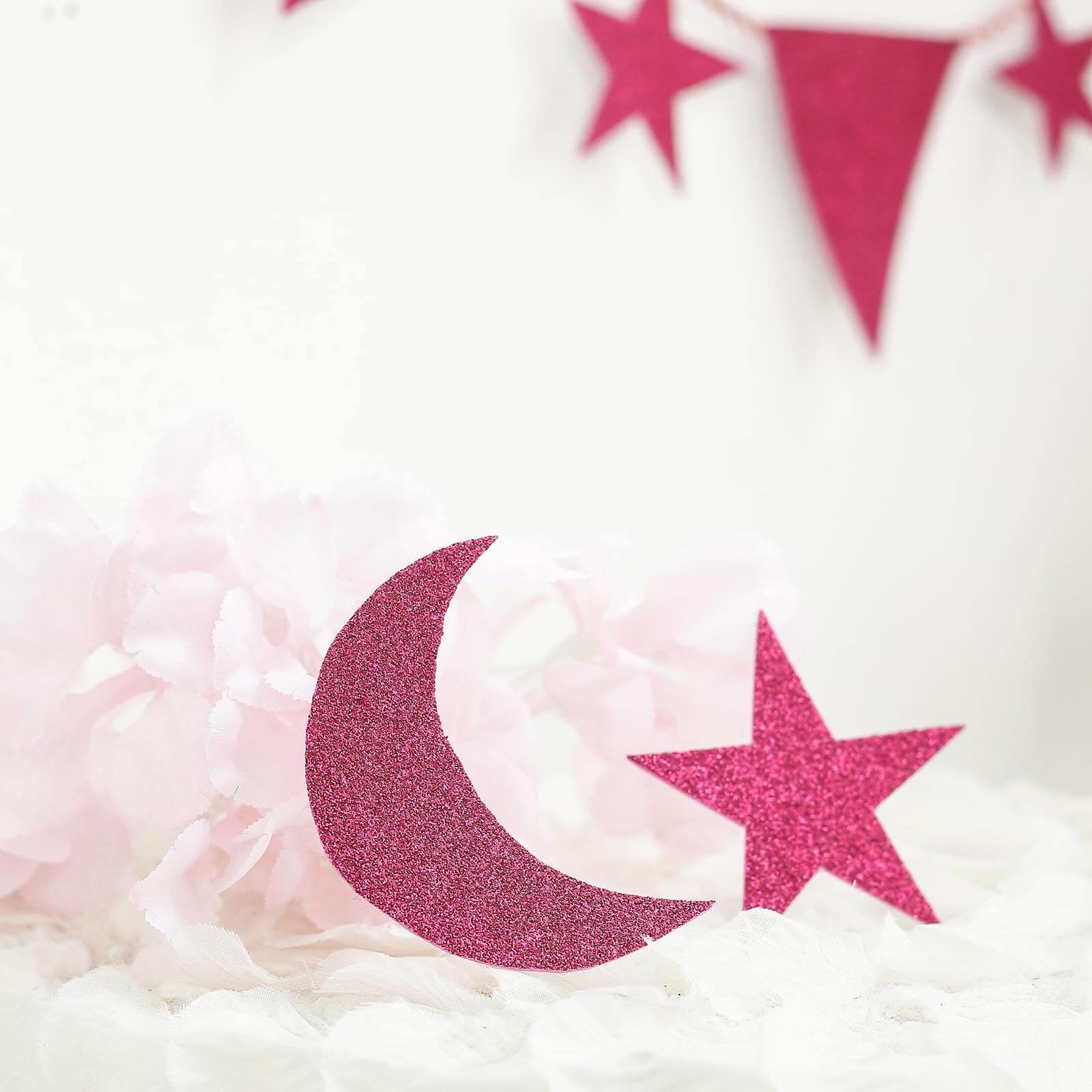 10 Pack 12"x10" Self-Adhesive Glitter DIY Craft Foam Sheets Hot Pink