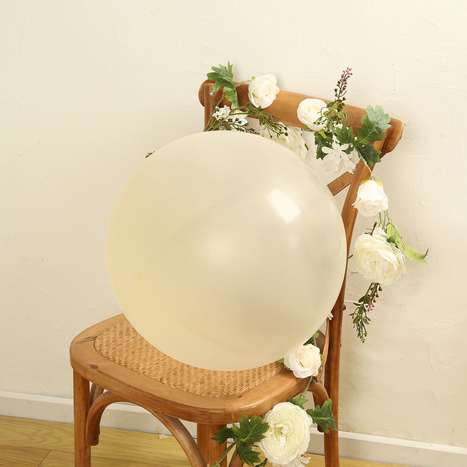 5 Pack Large Clear Biodegradable Balloons, 36" Thickened Extra Strong Eco-friendly Latex Helium Party Balloons