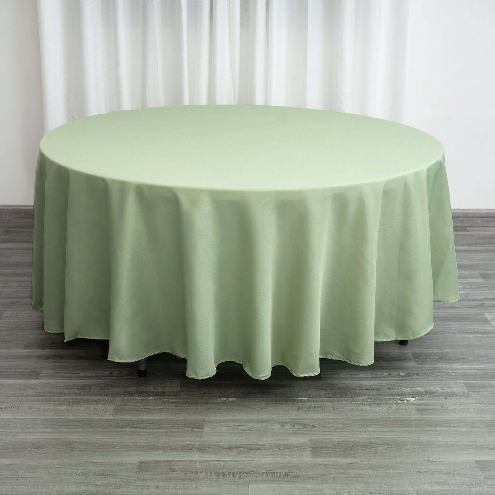 Polyester 108" Round Tablecloth Sage Green - Wrinkle-Resistant Table Cover