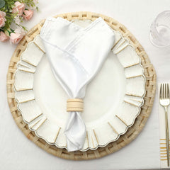 4 Pack Eco Friendly Natural Wooden Napkin Holder Rings, Disposable