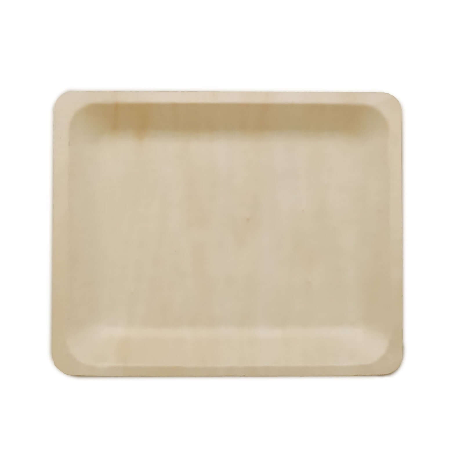 12-Pack Birchwood 8"x10" Rectangle Dinner Plates - Natural Eco Friendly Wooden Disposable Plates for Farmhouse-Style Events, Parties & Gatherings