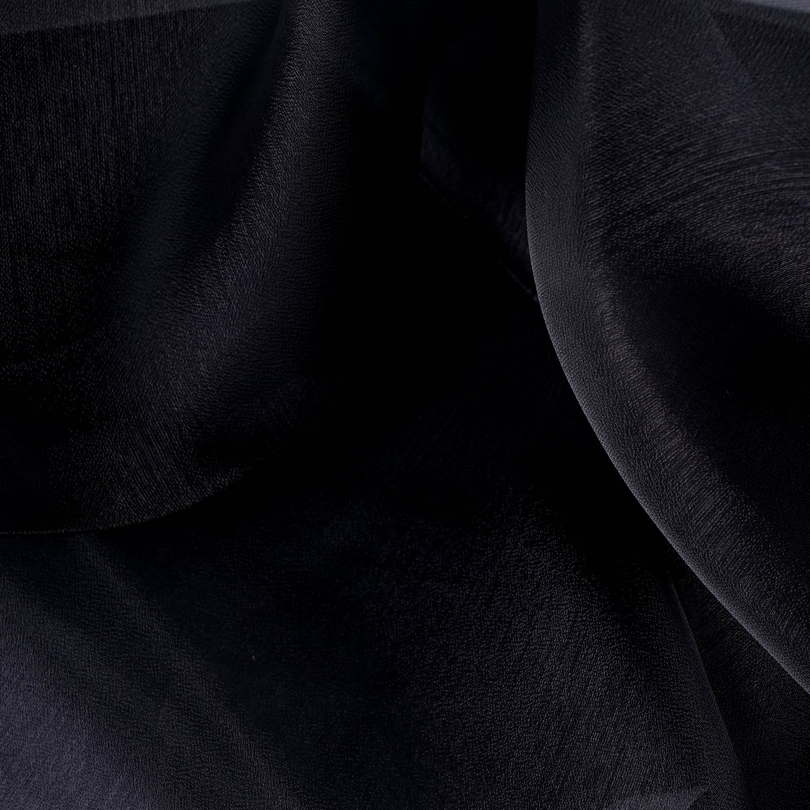 12"x10yd Black Sheer Chiffon Fabric Bolt, DIY Voile Drapery Fabric