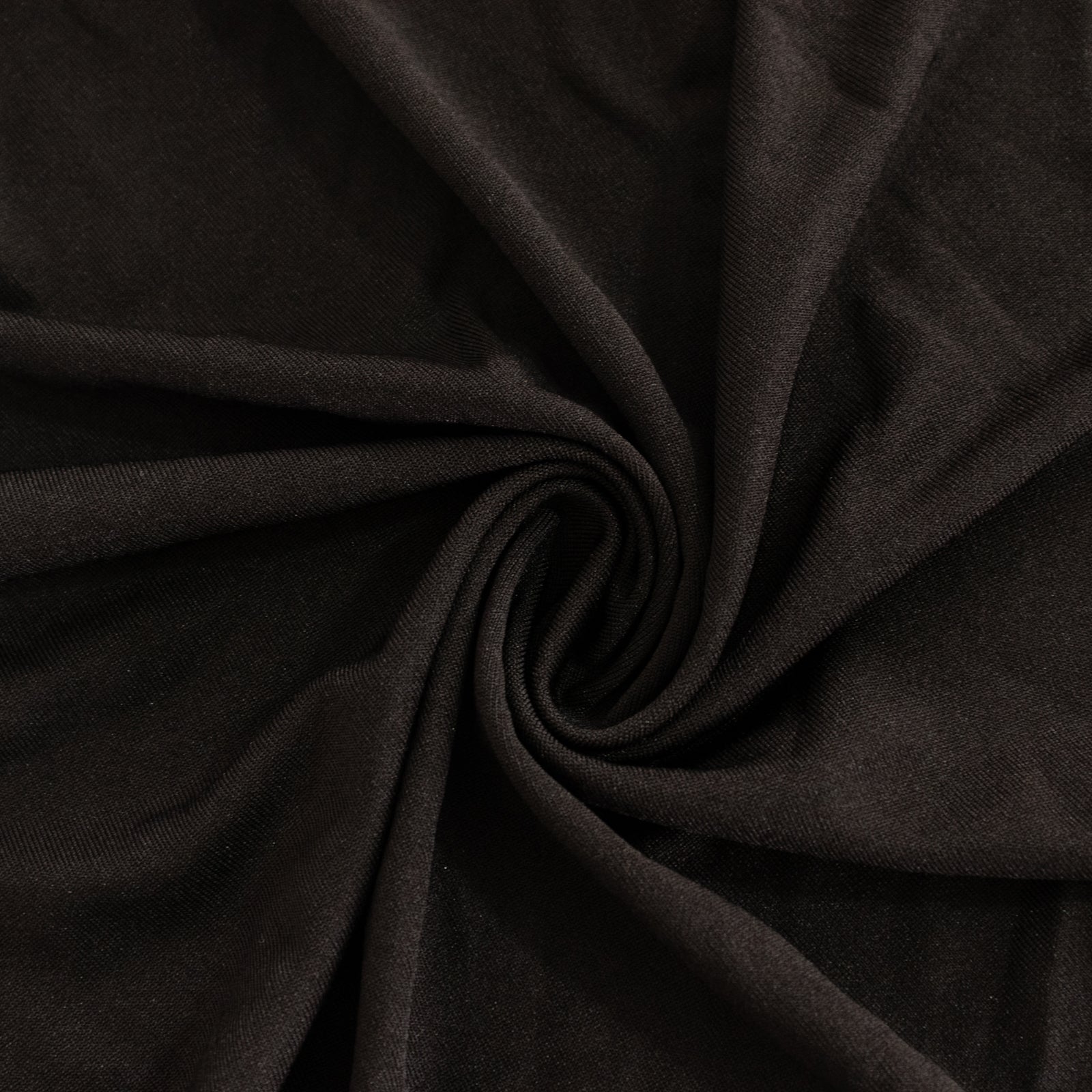 Spandex 33"-36" Round Cocktail Table Cover Black - Easy to Maintain Stretch Fitted Highboy Tablecloth