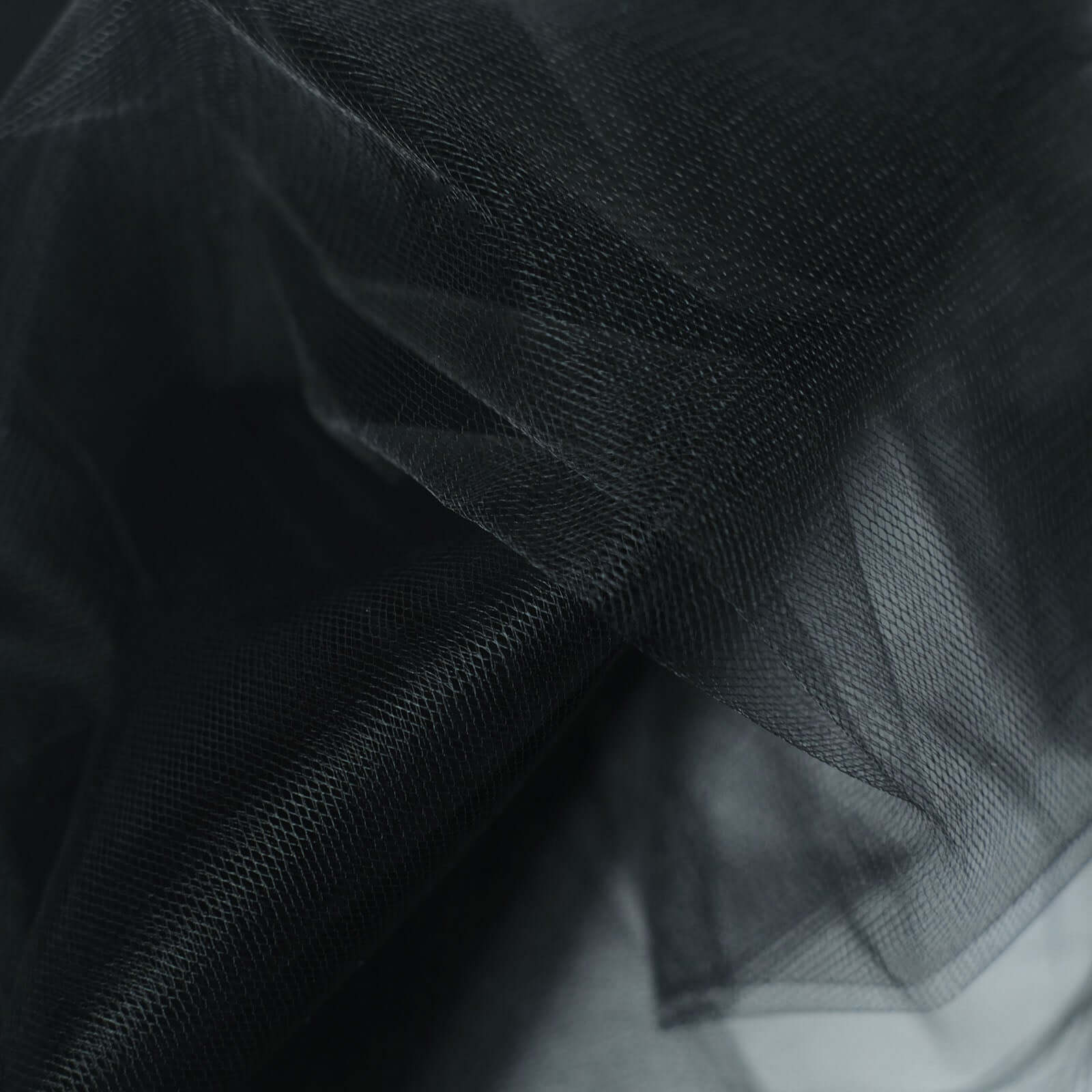 54"x40 Yards Black Tulle Fabric Bolt, DIY Crafts Sheer Fabric Roll