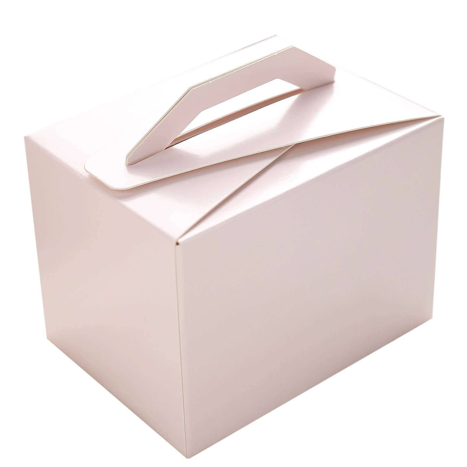 100 Pack 4"x3"x3" Blush Tote Party Favor Candy Gift Boxes