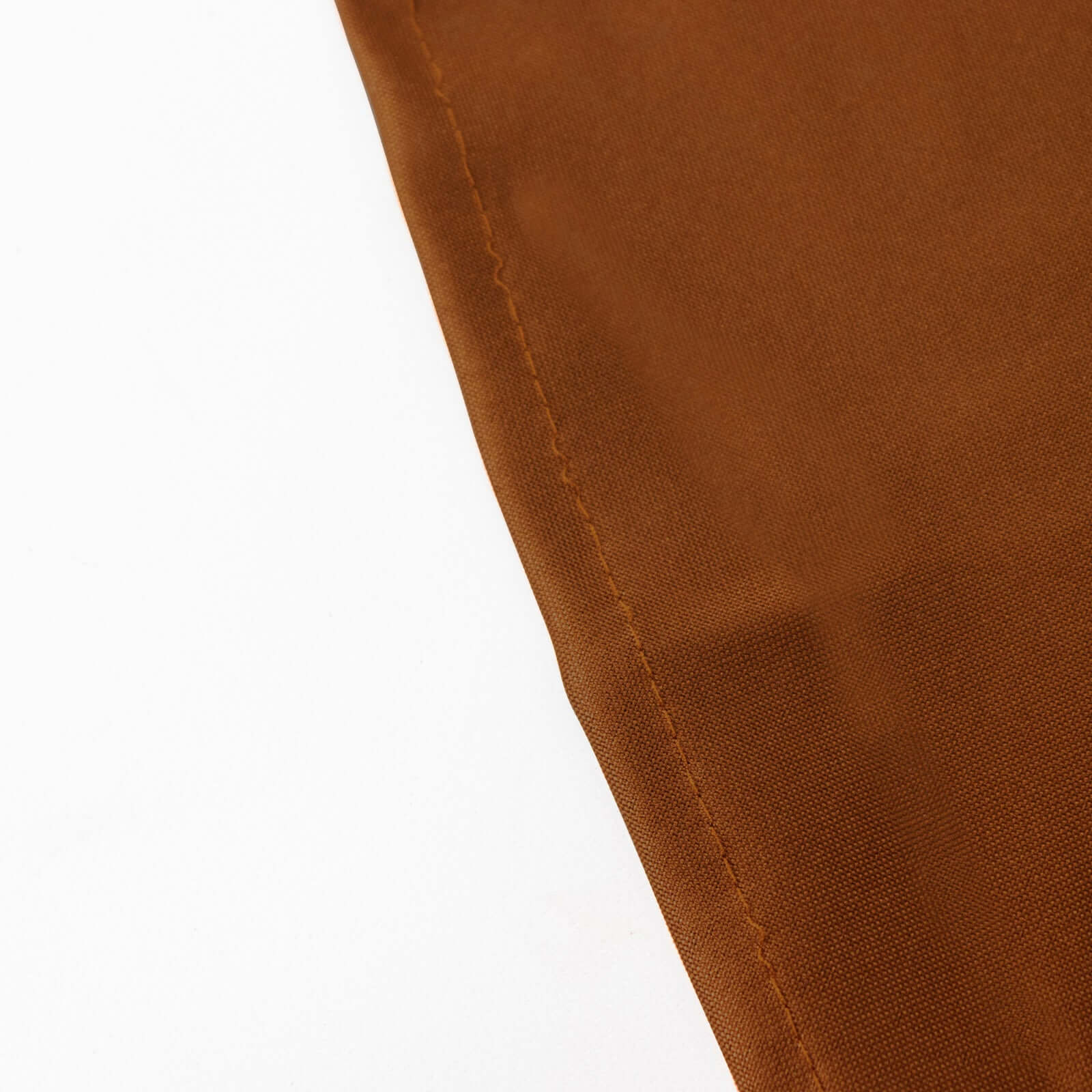 Polyester 120" Round Tablecloth Cinnamon Brown - Seamless Wrinkle-Resistant Table Cover