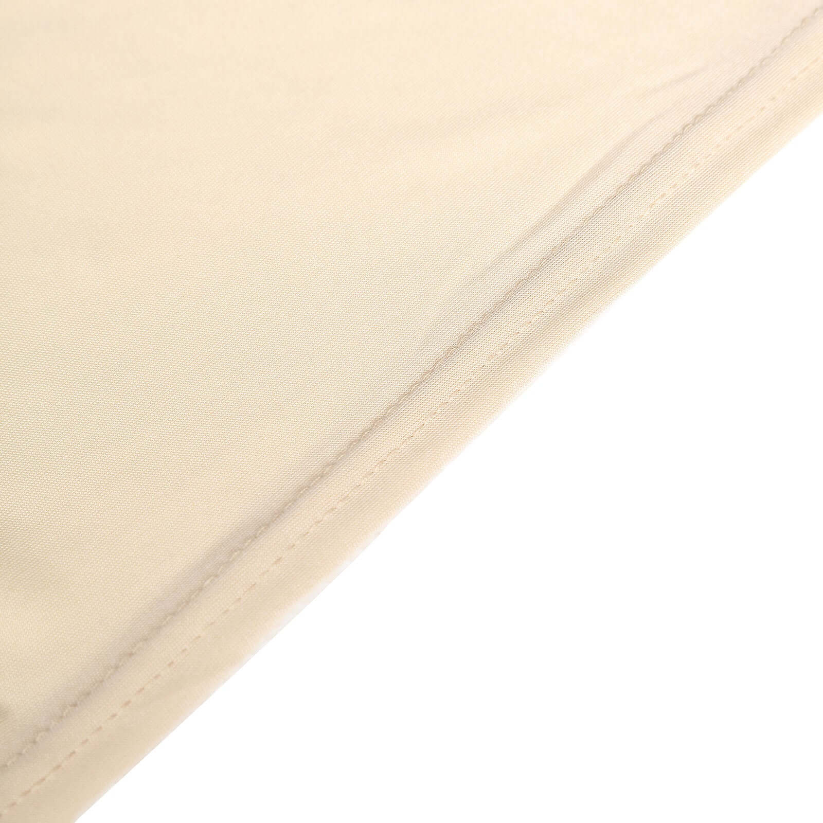 Stretch Spandex Chair Cover Beige for Folding Chairs - Reusable & Wrinkle-Resistant 160GSM Fitted Slipcover