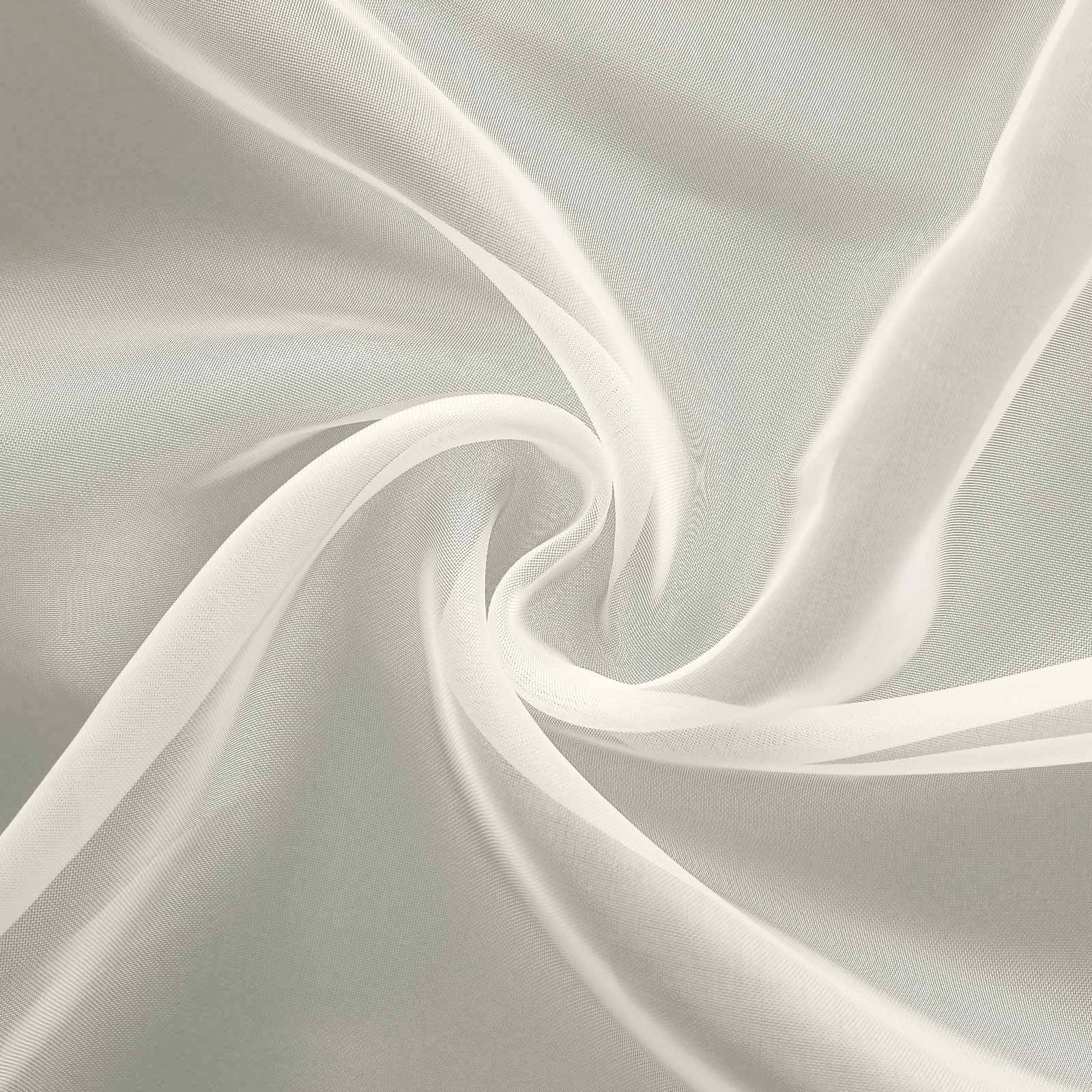 Premium Chiffon 6ft Table Runner Ivory - Flowy & Lightweight Table Decor