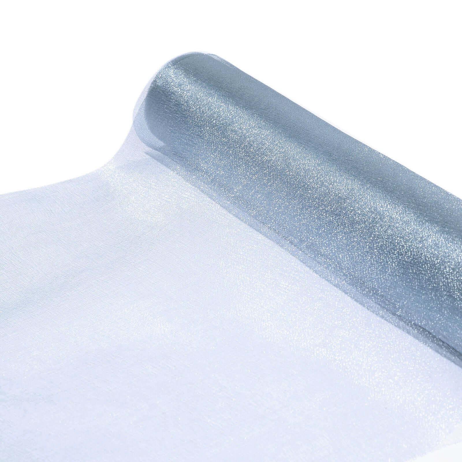 12"x10yd Dusty Blue Sheer Chiffon Fabric Bolt, DIY Voile Drapery Fabric