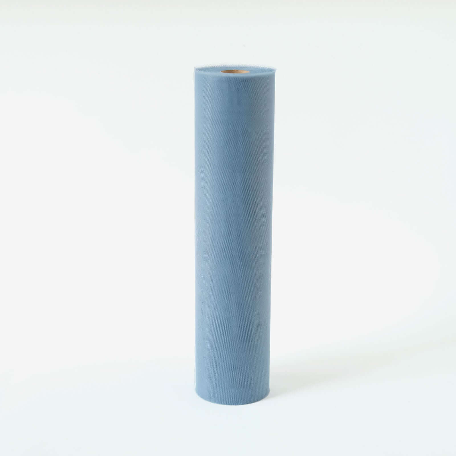 18"x100 Yards Dusty Blue Tulle Fabric Bolt, Sheer Fabric Spool Roll For Crafts