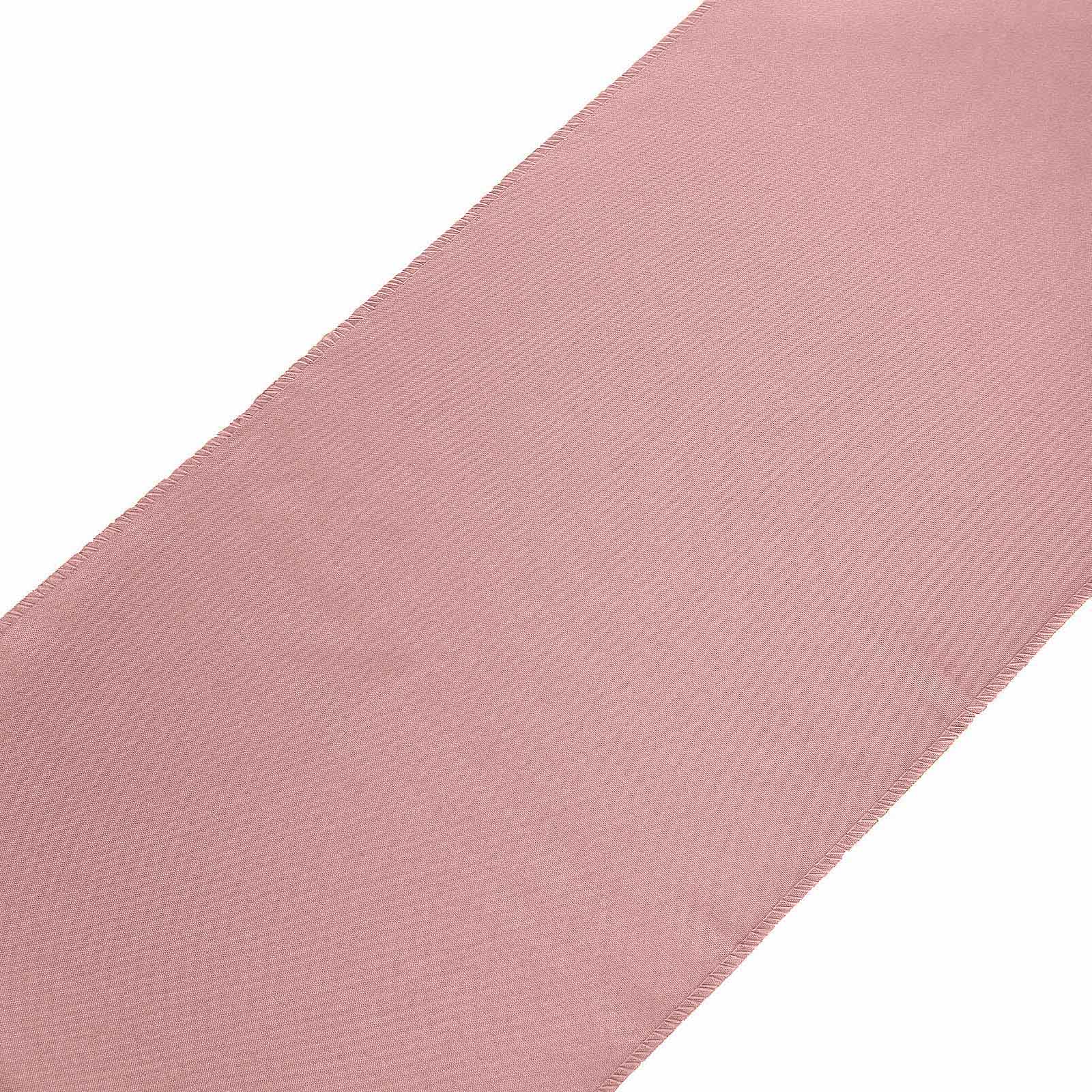 Polyester 12"x108" Table Runner Dusty Rose - Durable & Wrinkle-Resistant Table Decor