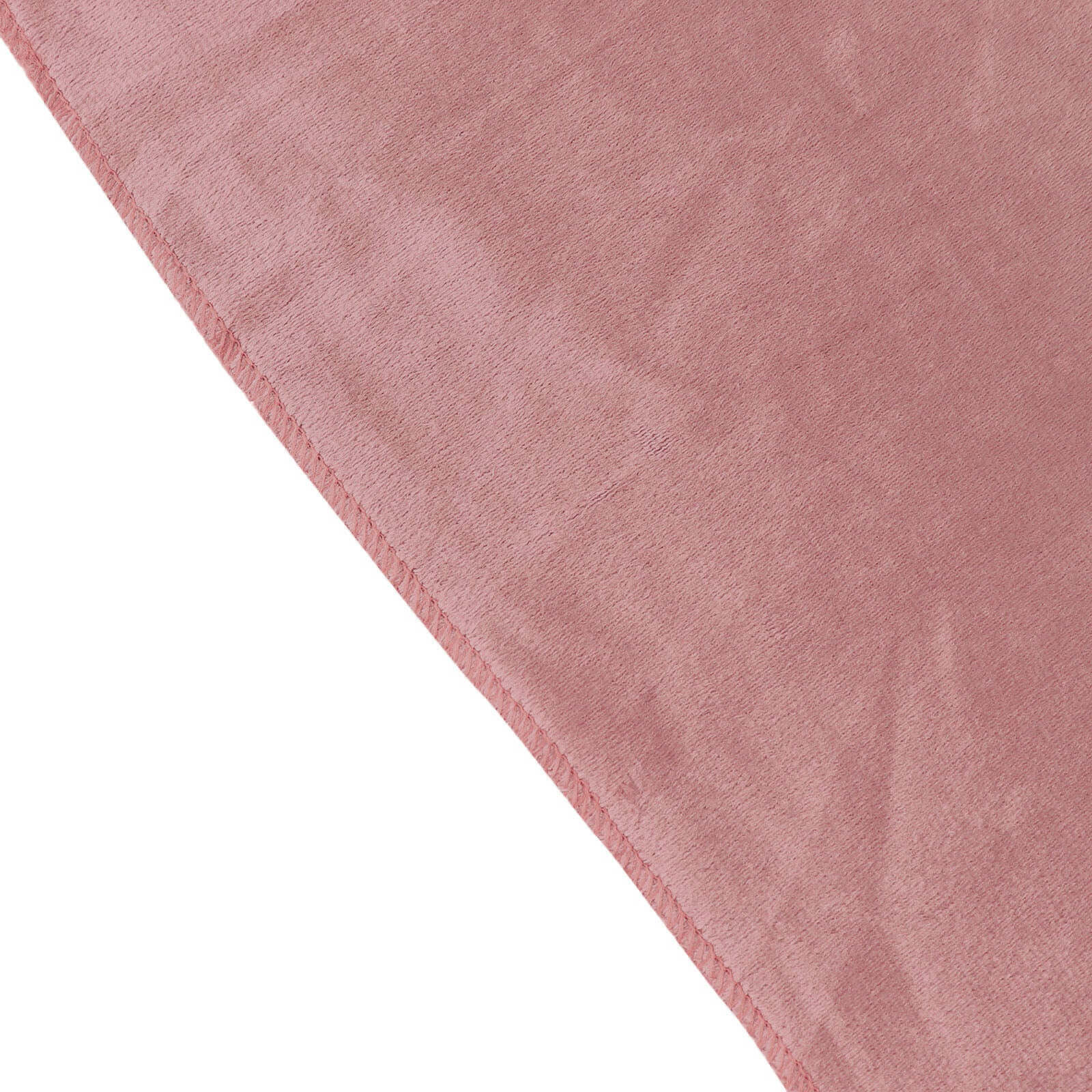 Velvet 72"x72" Table Overlay Square Tablecloth Dusty Rose - Premium Soft Finish Table Topper
