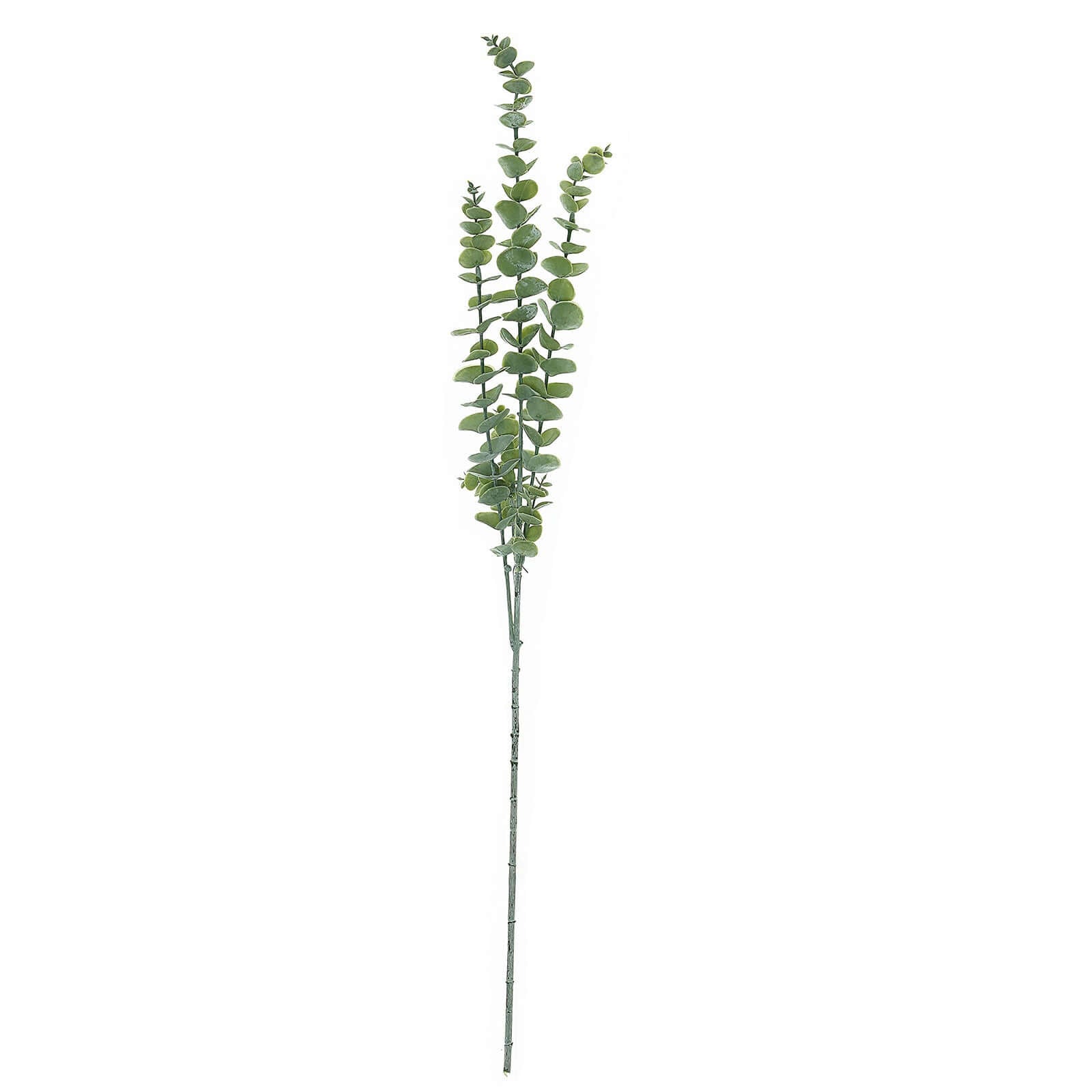 3 Bushes 30" Frosted Green Artificial Eucalyptus Branches Faux Plant