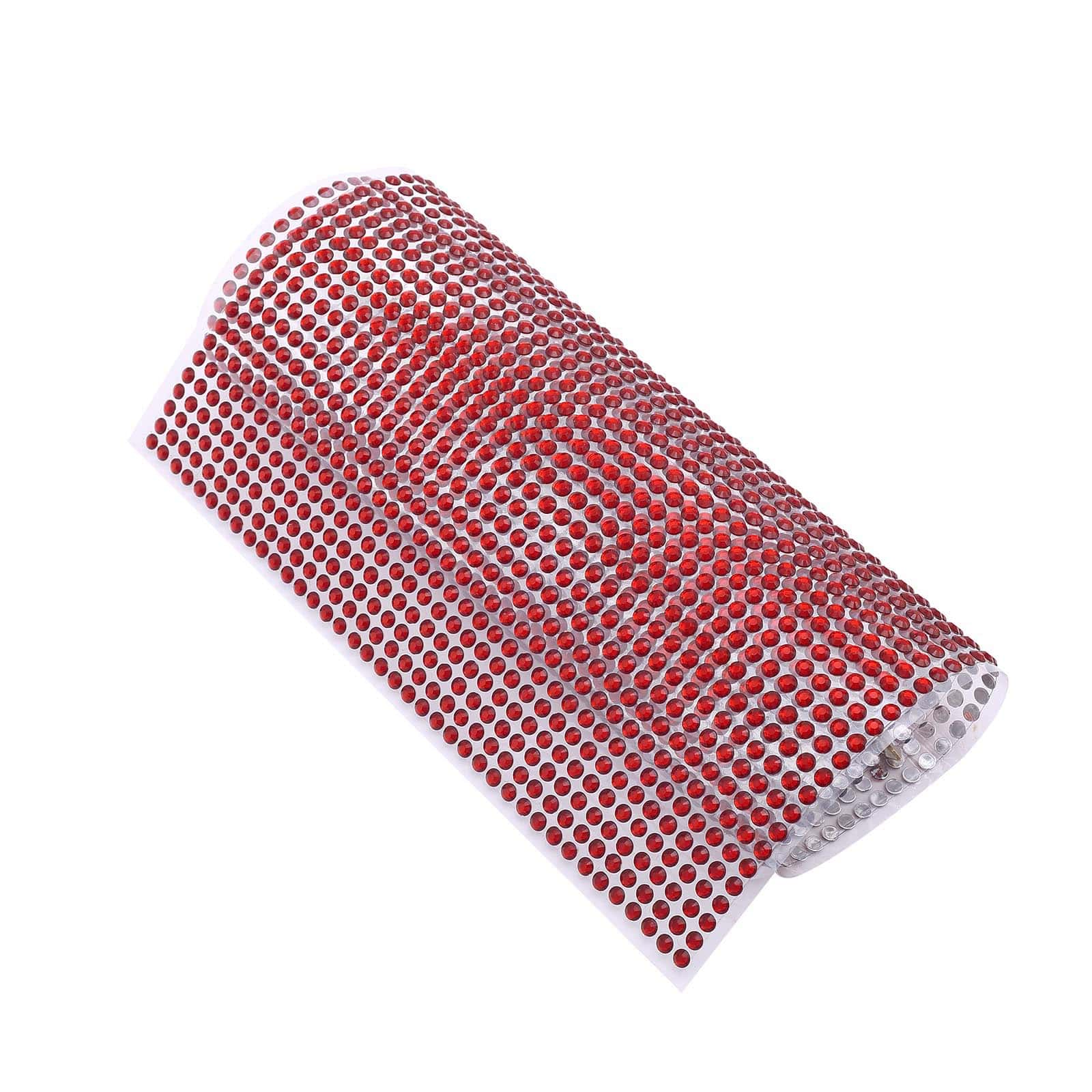 21”x11" Red Self Adhesive Rhinestone Diamond Sticker Wrap Sheets, DIY Craft Gem Stickers