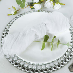 5 Pack Gauze Cheesecloth 24"x19" Napkins White Reusable Dinner Napkins