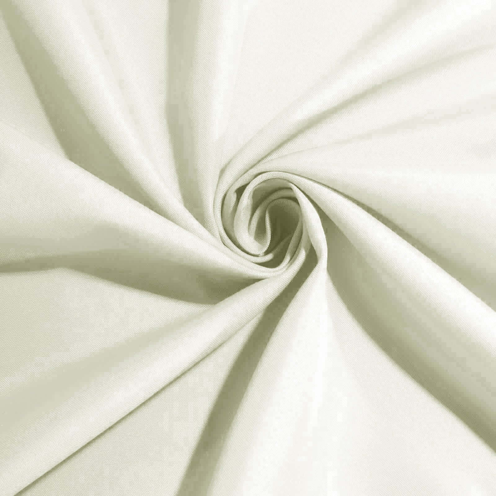 5 Pack Polyester 17"x17" Napkins Ivory - Durable & Wrinkle Resistant Dinner Napkins