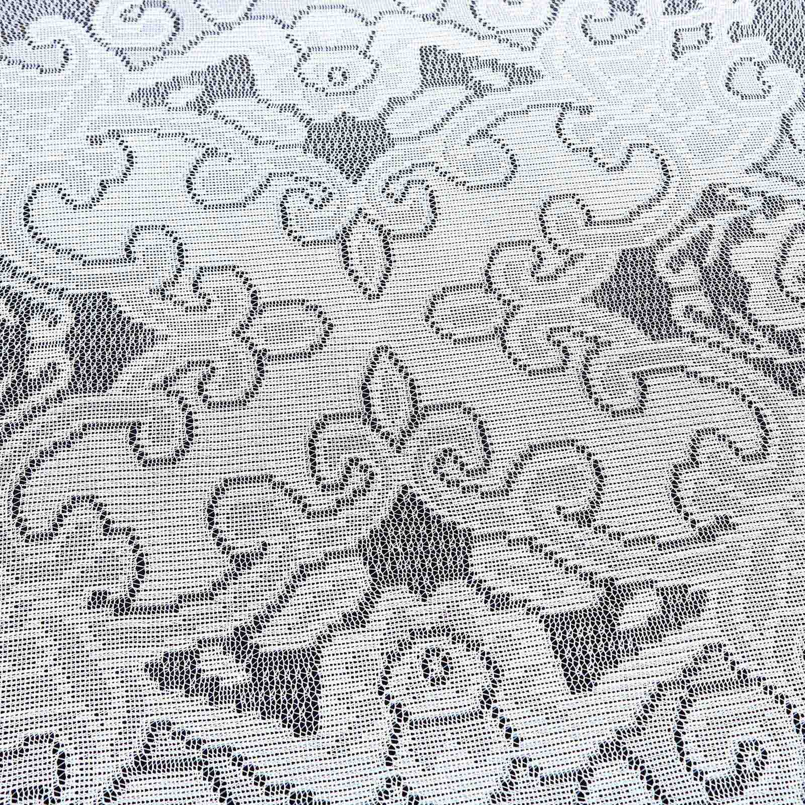 Lace 120" Round Tablecloth White - Seamless Premium Design for Upscale Celebrations