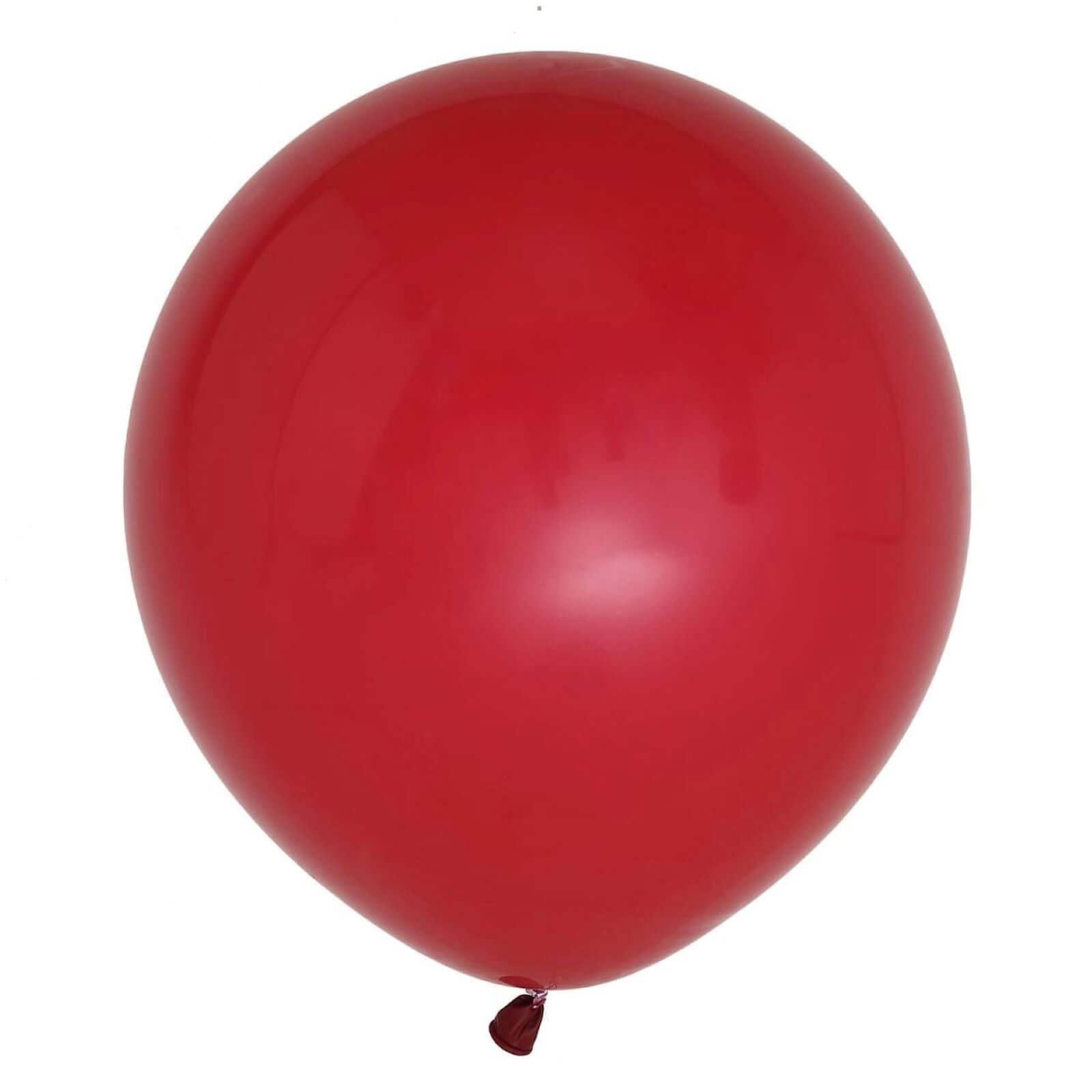 10 Pack 18" Matte Pastel Burgundy Helium or Air Latex Party Balloons