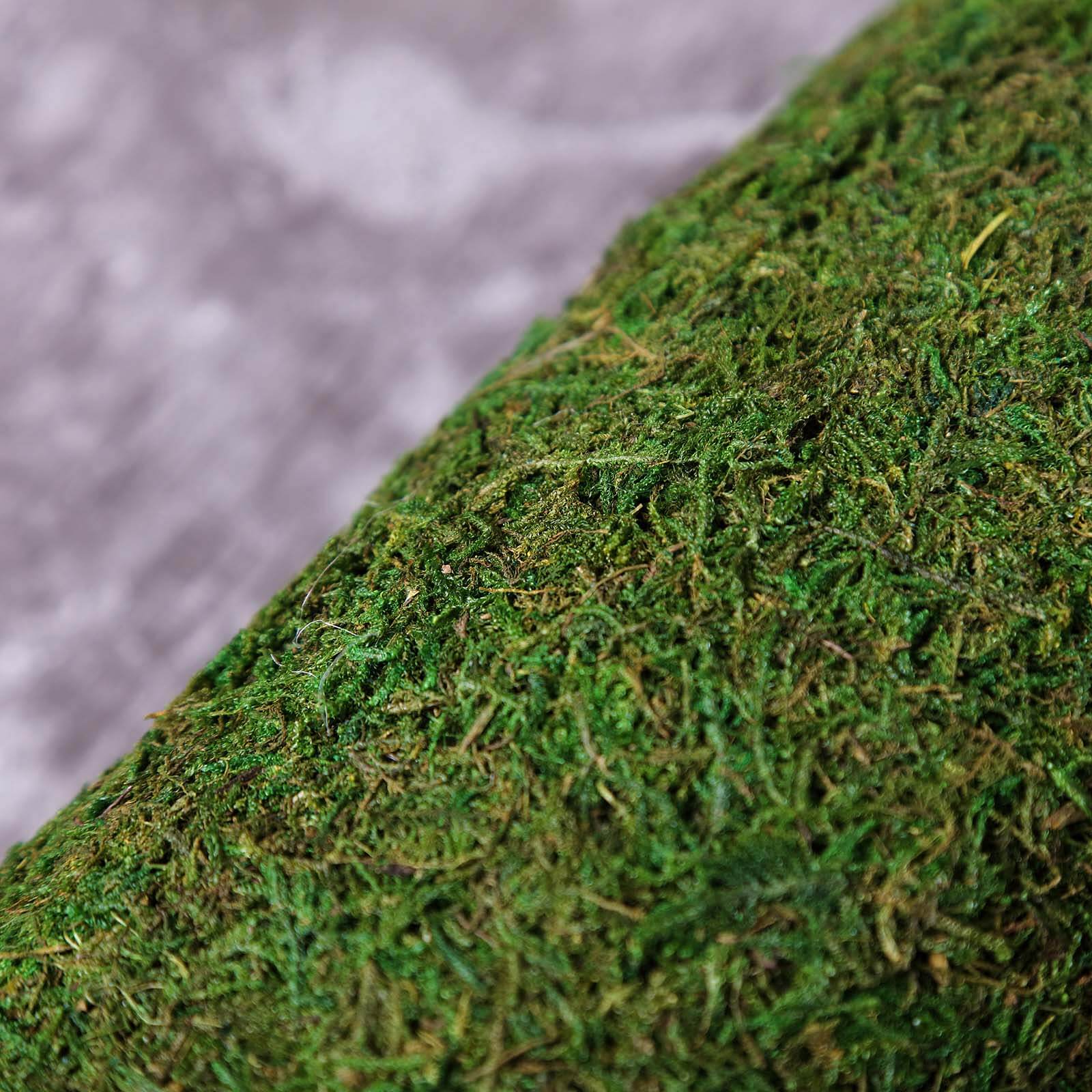 Moss 14"x48" Table Runner Green - Natural Preserved Design with Fishnet Grid for Unique Events