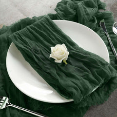 5 Pack Gauze Cheesecloth 24"x19" Napkins Olive Green Reusable Dinner Napkins