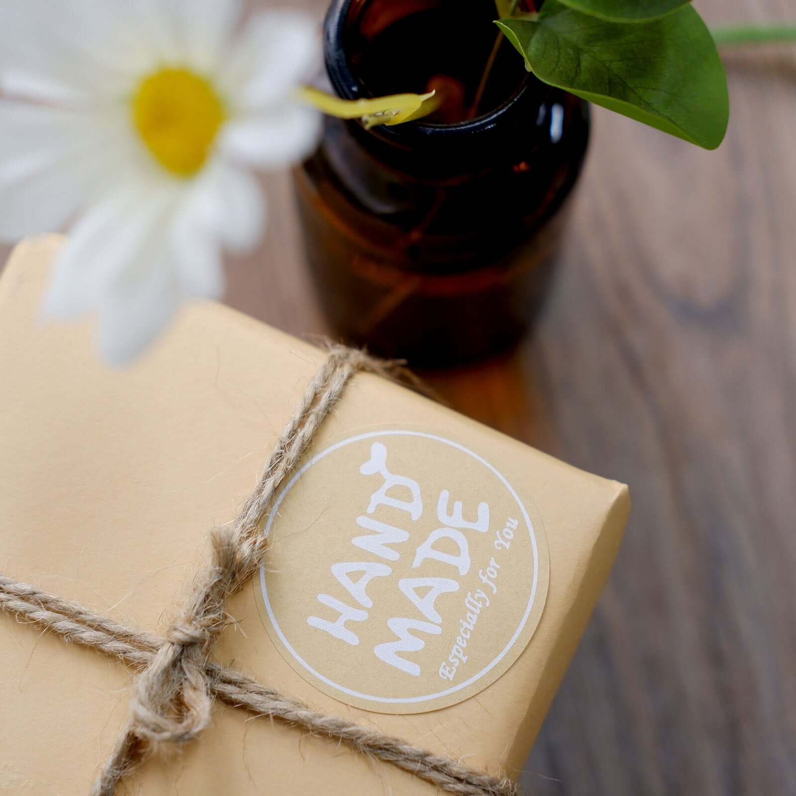 500Pcs 1.5" Handmade Especially For You Stickers Roll, Cookie and Bakery Box Labels - Round