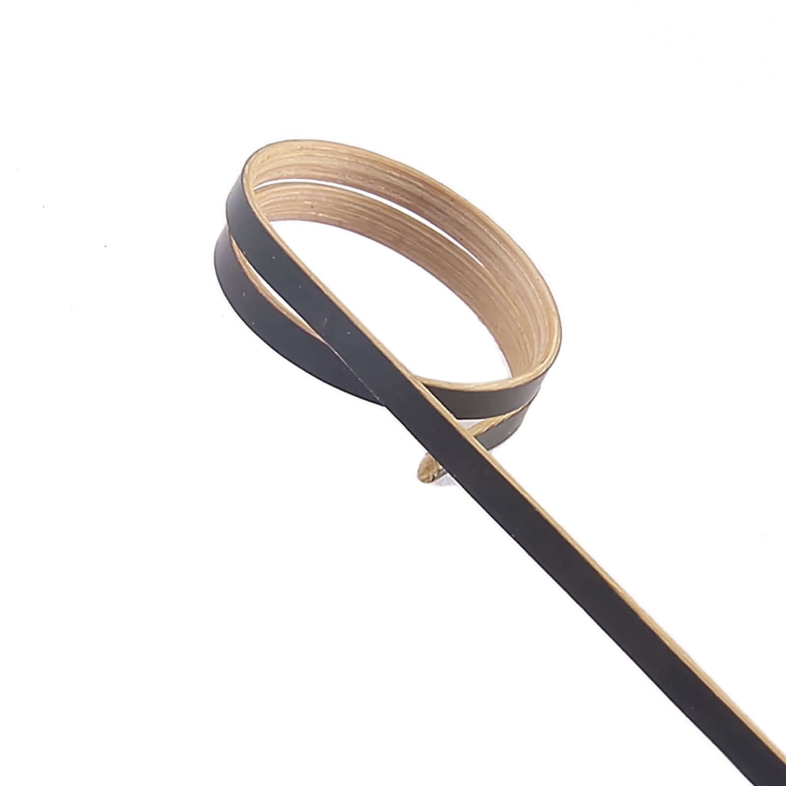 100-Pack Bamboo Cocktail Sticks Black Loop Ring Decorative Top Design - Eco Friendly Party Picks 5"
