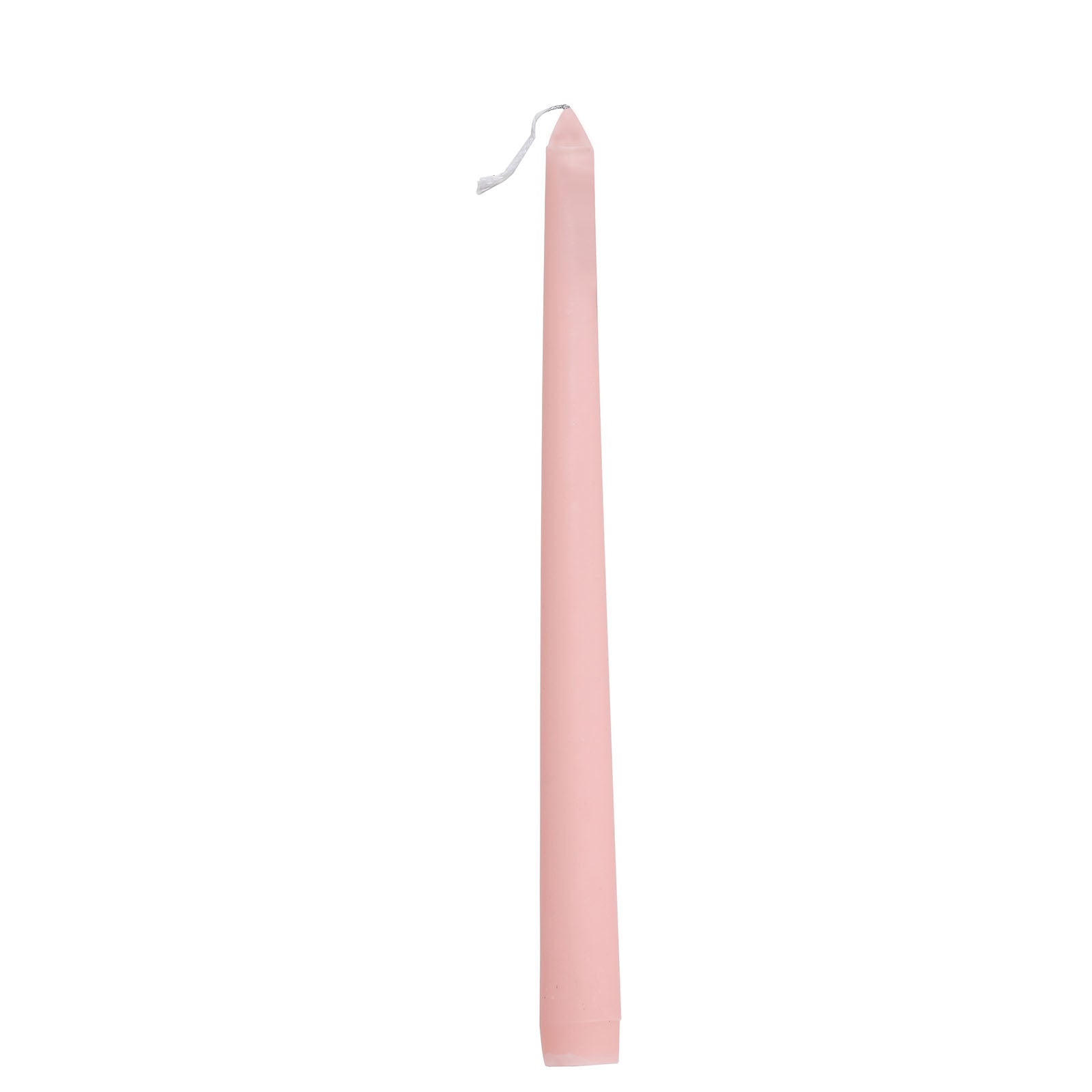 12-Pack Taper Candles Premium Wax Design Blush - Unscented Candles for Upscale Settings 10"