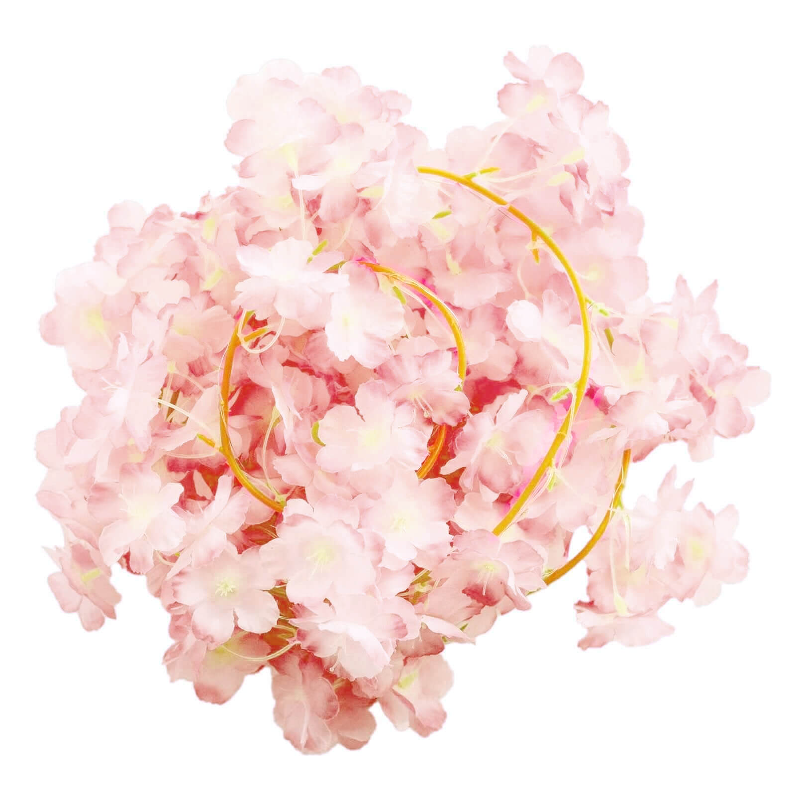 20 LED Garland Fairy String Lights Cherry Blossom Design Blush Warm White - Battery Operated Party Décor 6ft