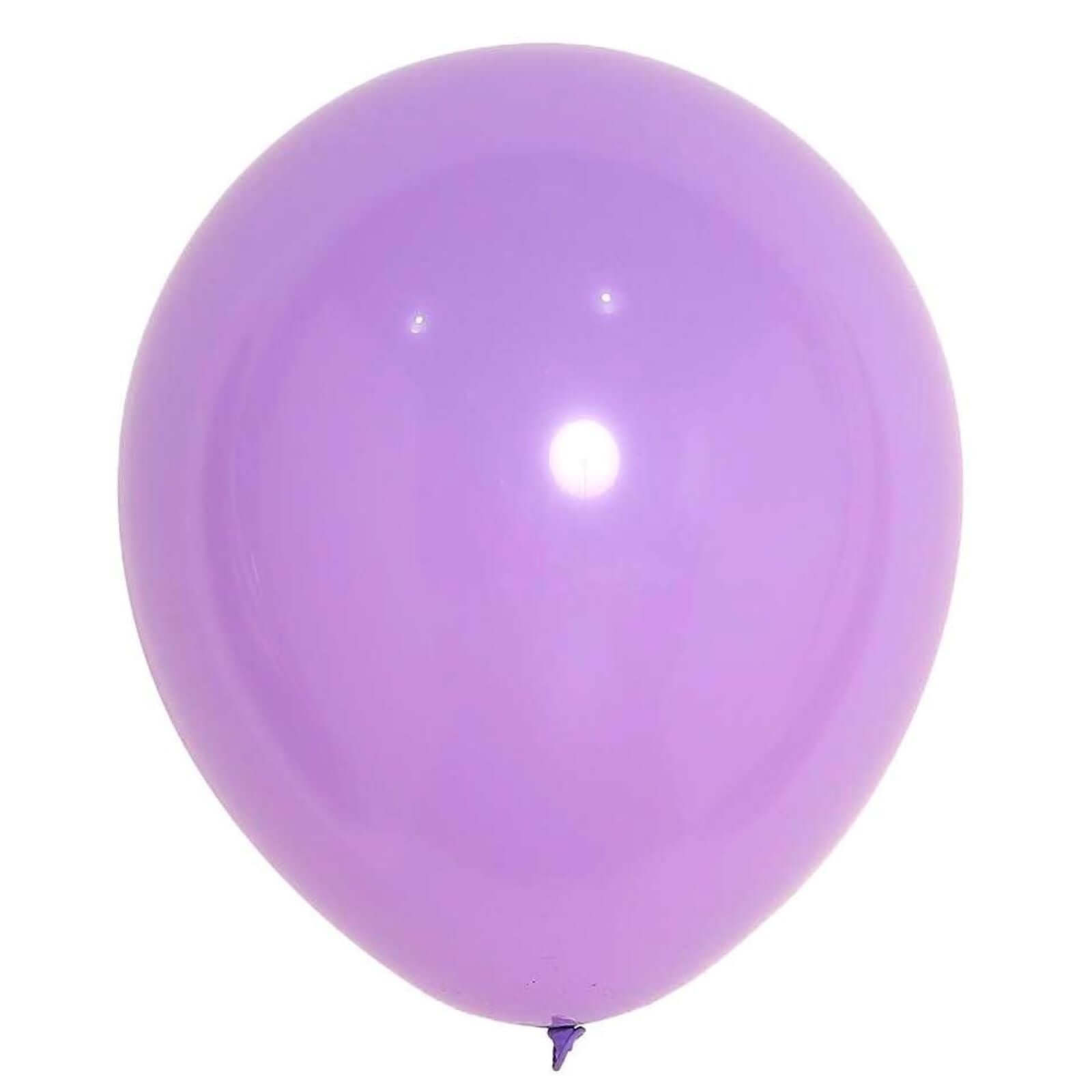 25 Pack 12" Matte Pastel Purple Helium or Air Latex Party Balloons