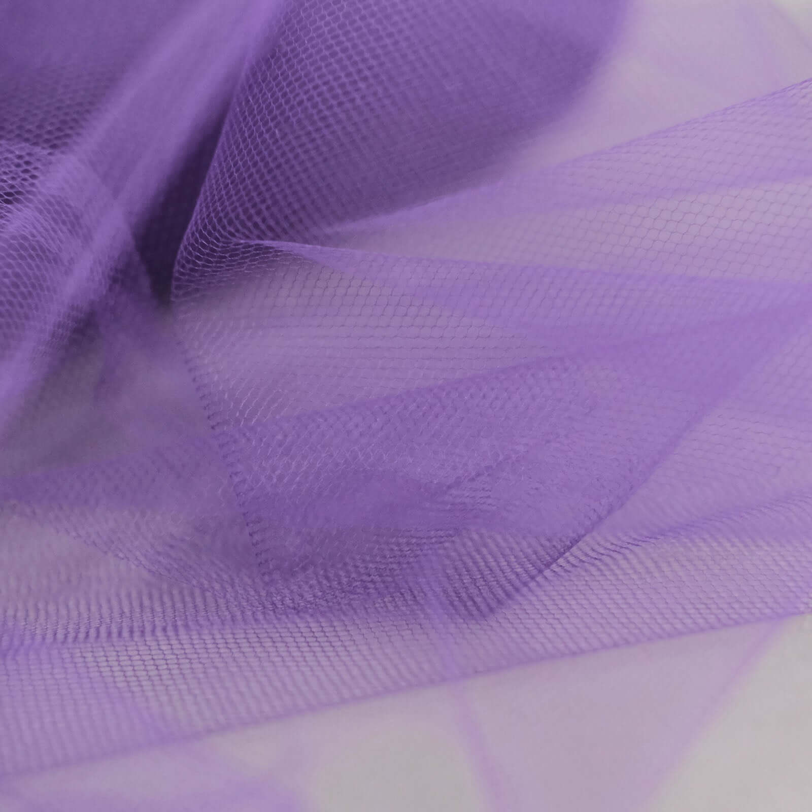 12"x100 Yards Purple Tulle Fabric Bolt, Sheer Fabric Spool Roll For Crafts