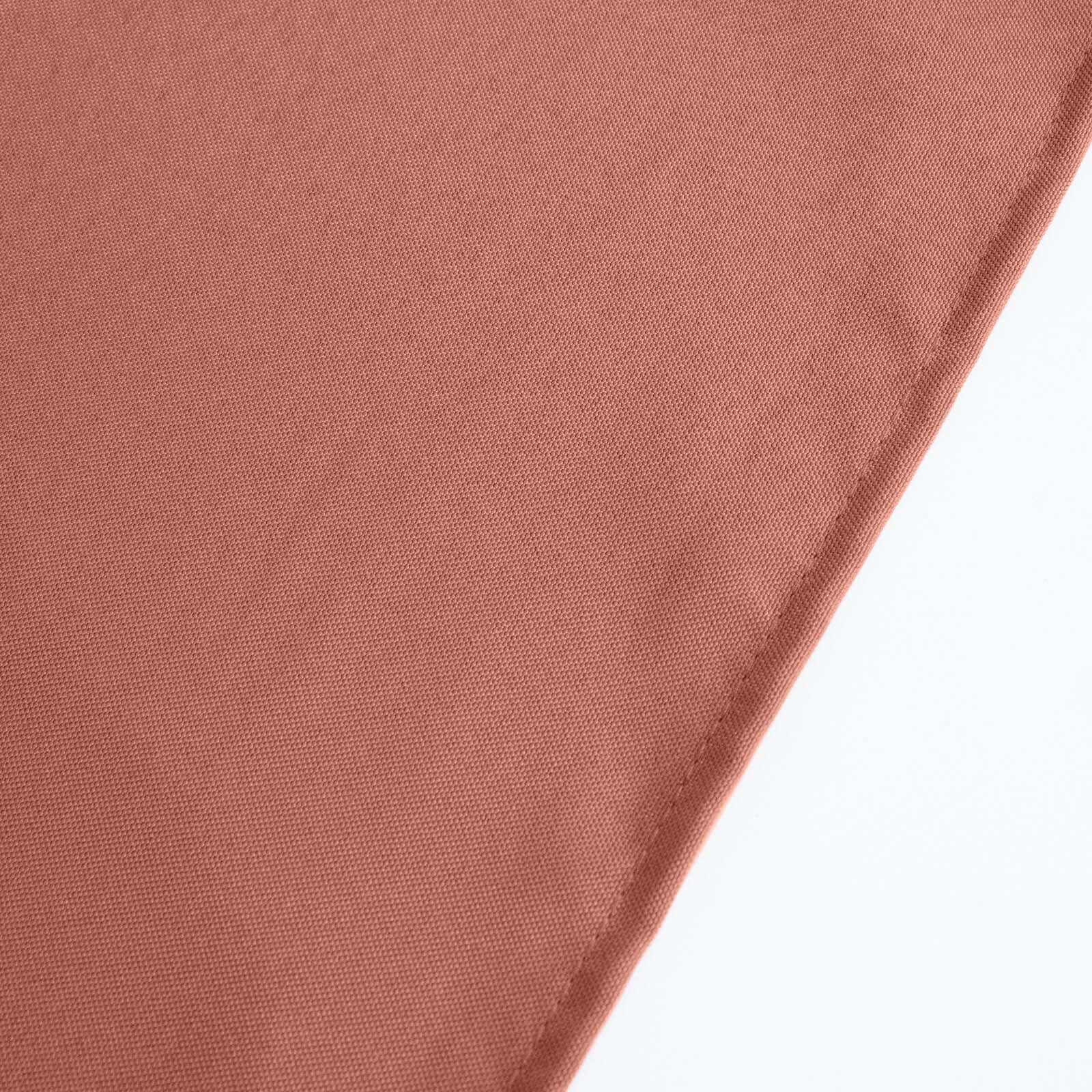 Premium Polyester 70"x70" Table Overlay Square Tablecloth Terracotta (Rust) 220GSM Wrinkle-Resistant Table Cover