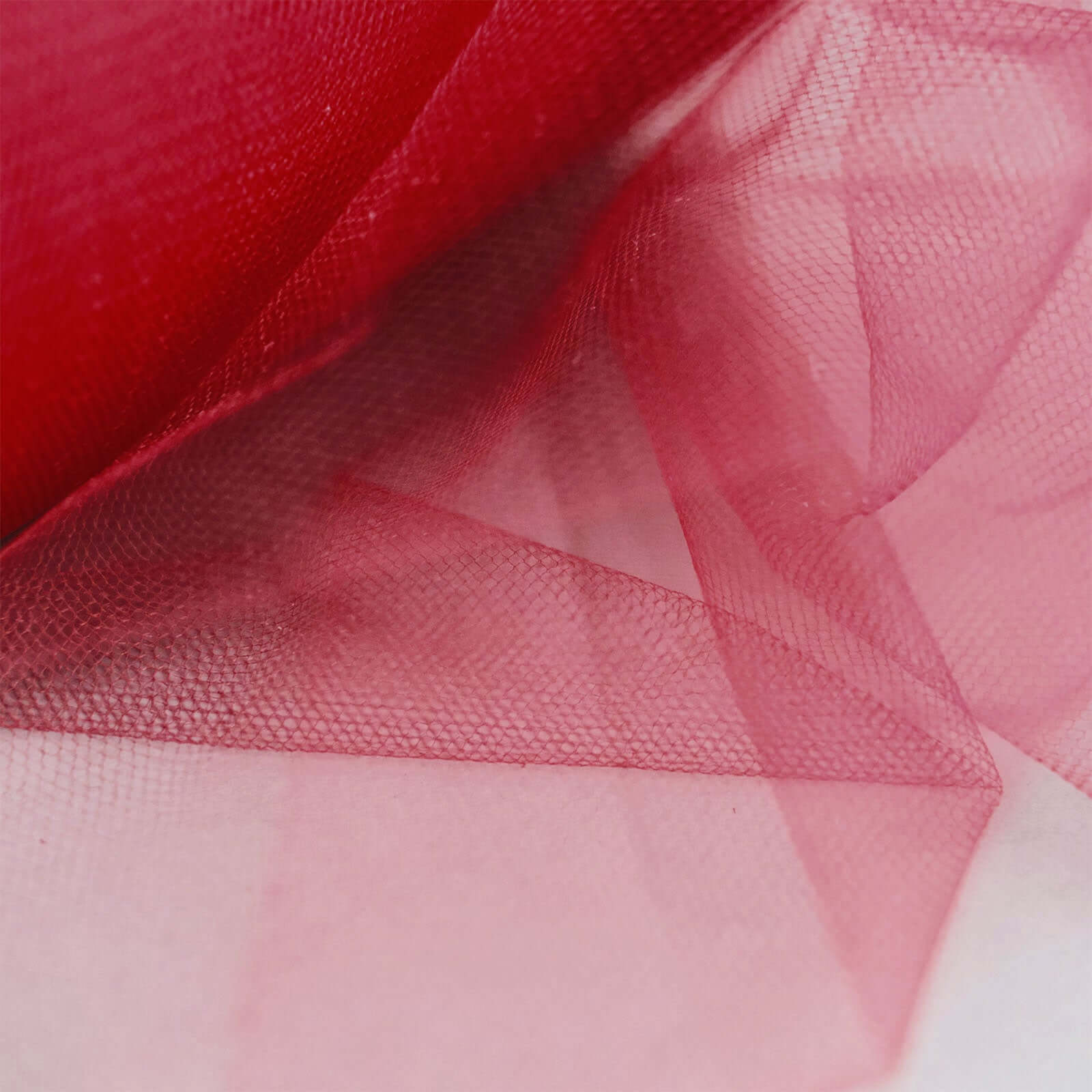 6"x100 Yards Red Tulle Fabric Bolt, Sheer Fabric Spool Roll For Crafts