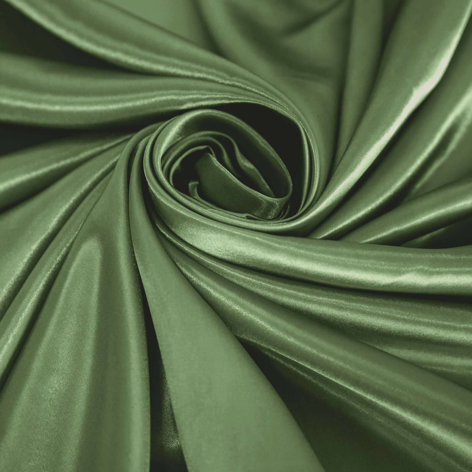 Satin 120" Round Tablecloth Olive Green - Stylish Seamless Table Cover