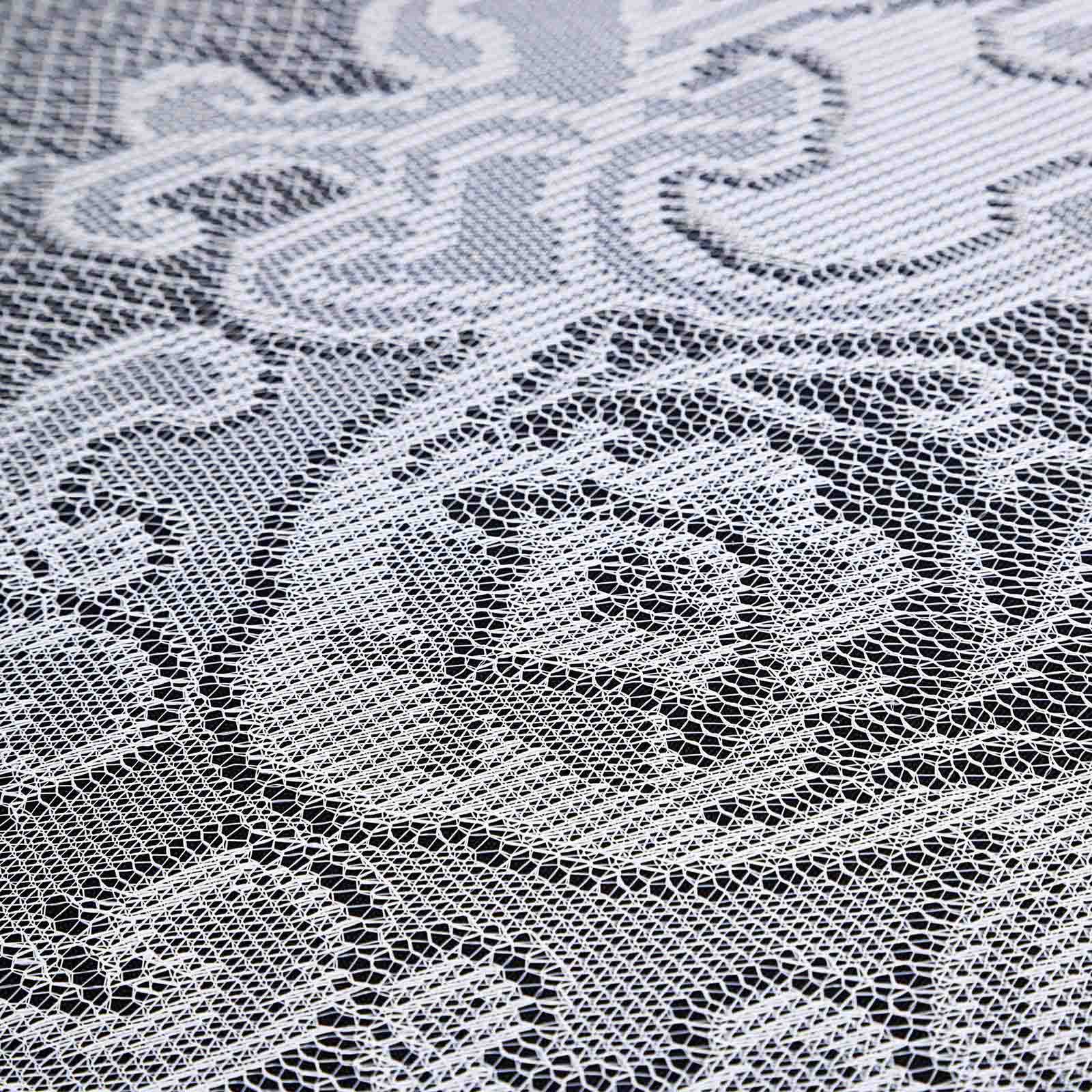 Lace 90" Round Tablecloth White - Premium Design for Versatile Table Decor