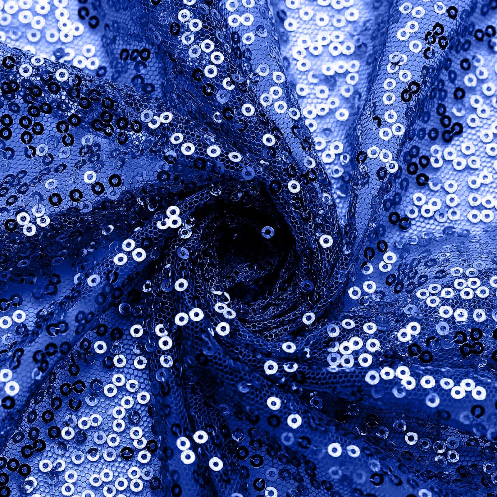 Sequin 20"x20" Napkin Royal Blue - Shimmering Dinner Napkin