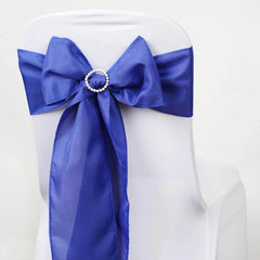 5 Pack Polyester Chair Sashes Royal Blue 6"x108"